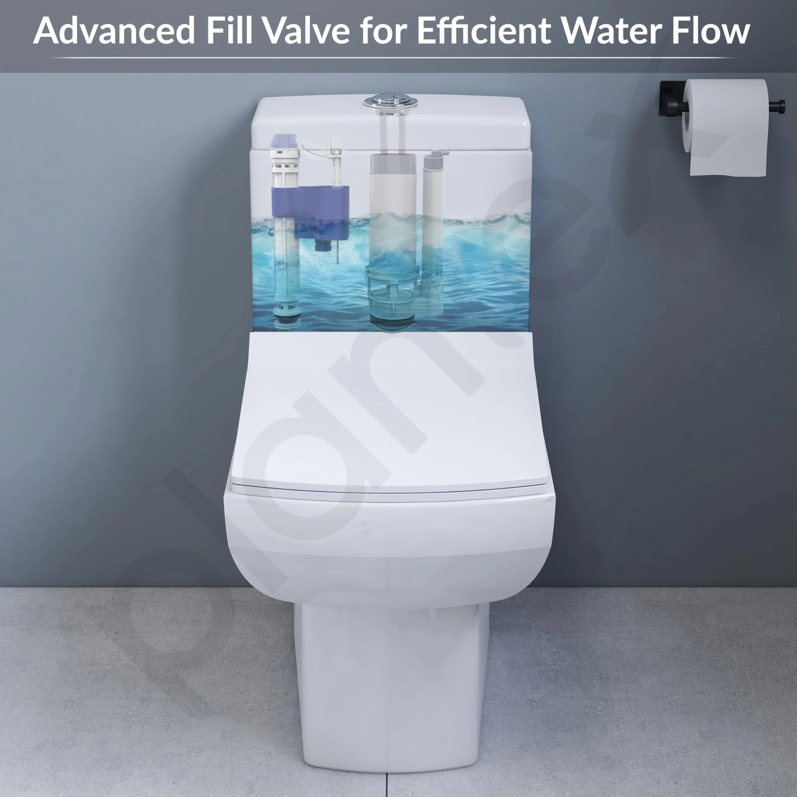 Plantex 10 Inch Ball Cocke for Flush Tank/Dual Siphon Flush Valve/Water-Saving Toilet Repair Kit for One Piece Toilet/Cistern Flush Tank Kit - (Set of 1) - Image 2