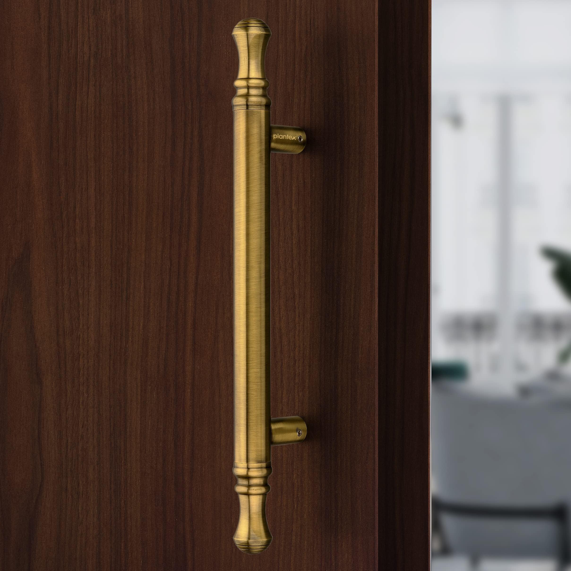 Plantex 14 inch Main Door Handle/Heavy Duty Door Handles for Main Door/Pull-Push Handle for Glass & Wooden Doors - Pack of 1 (Brass Antique) - 3 Years Warranty - Image 7