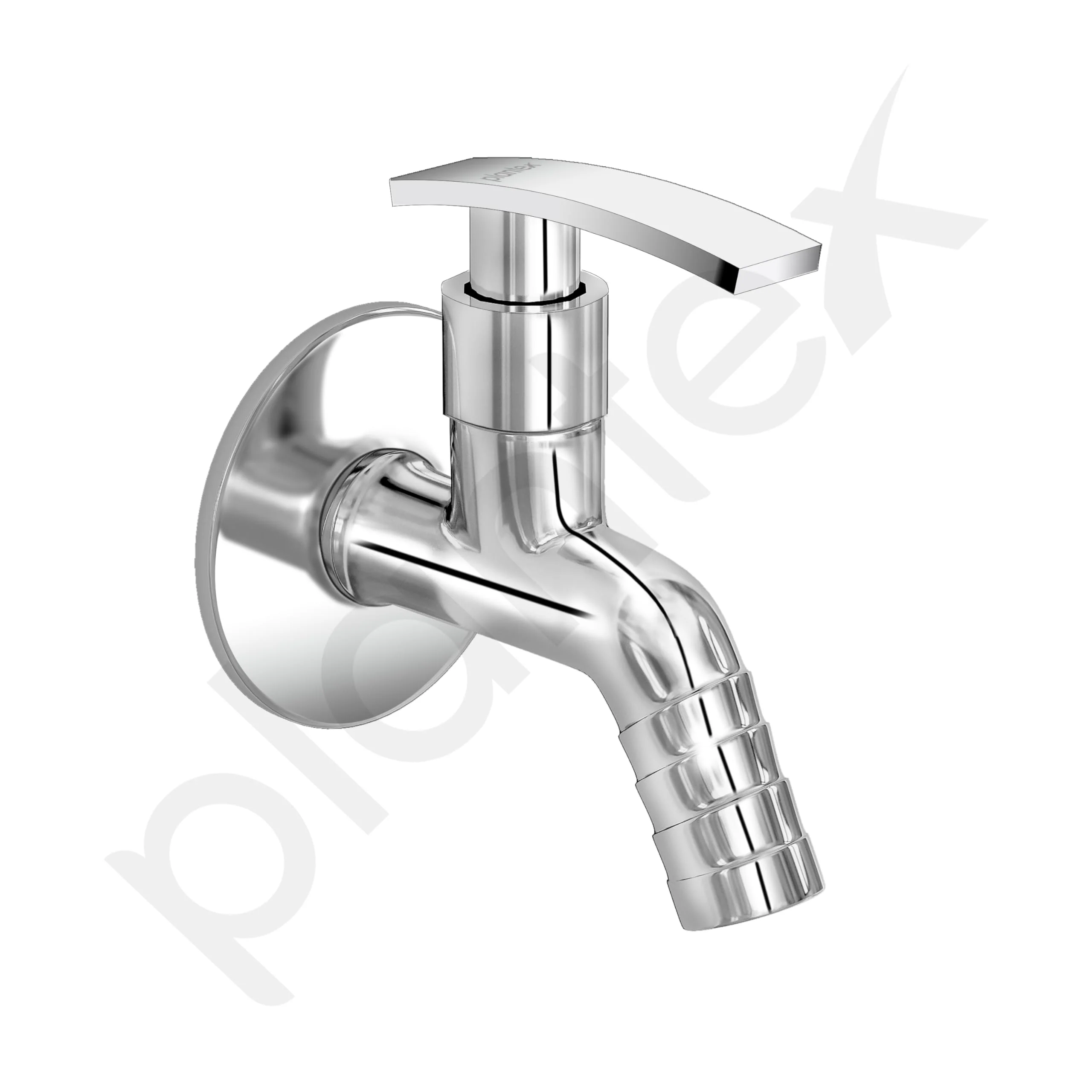 Plantex 3/4in Nozzle Bib Cock Water tap for Washing Machine with Wall Flange and Teflon Tape-(1206-Mirror Chrome Finish) - Image 6