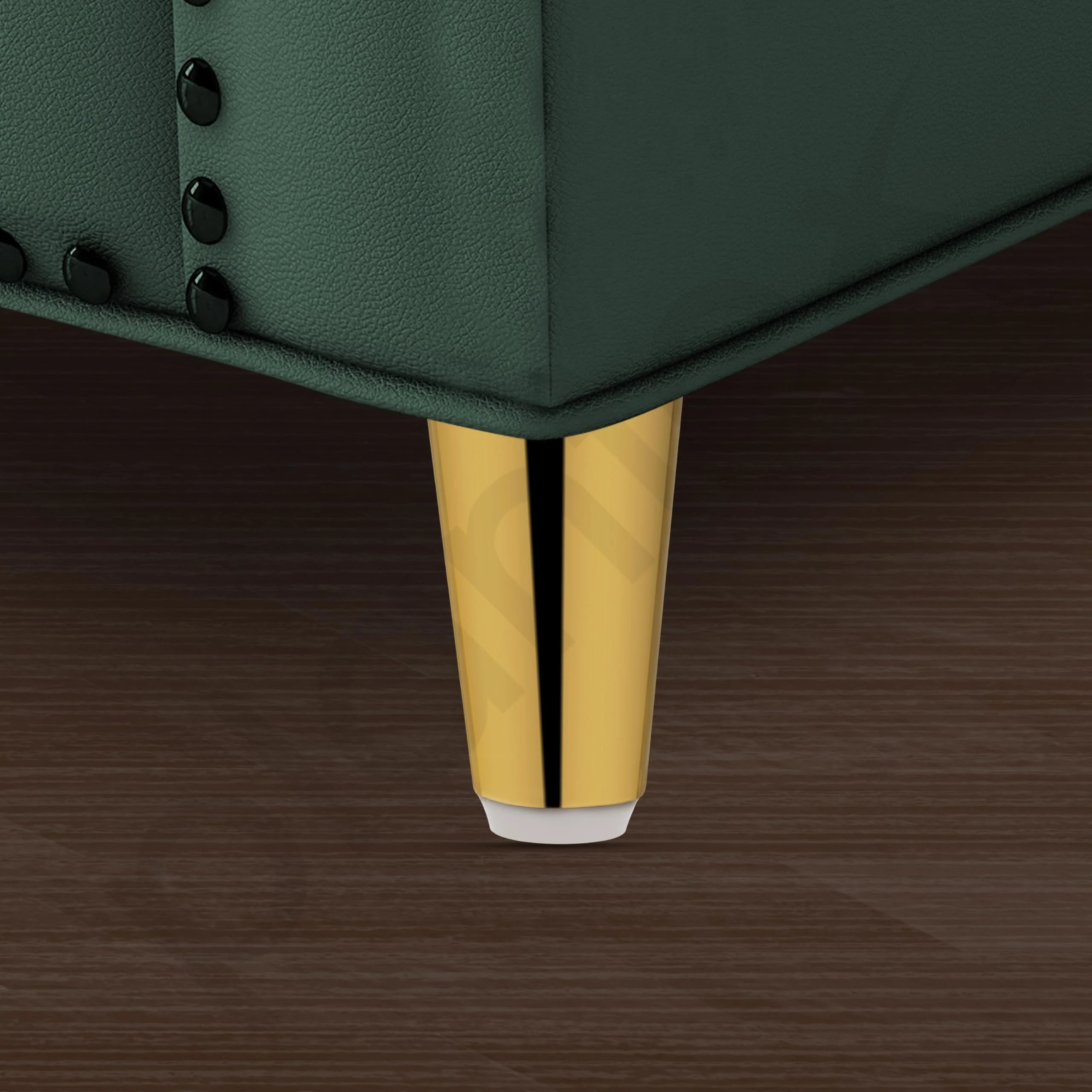 Plantex 3 Inch Sofa Legs for Bed Furniture/Sofa Legs for Table/Sofa Support Legs with Rubber Grip (Gold, 8 Pcs) - Image 6