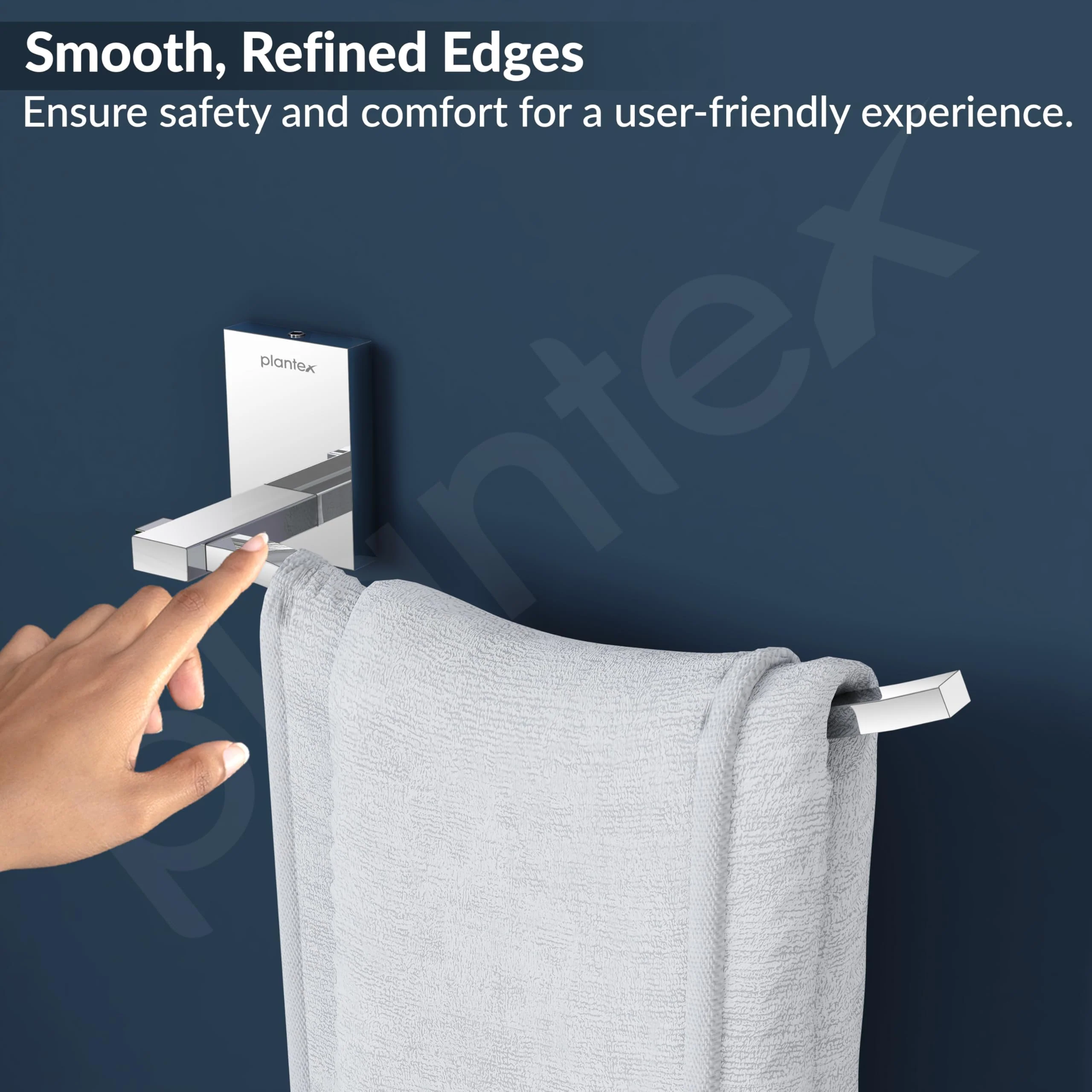 Plantex 304 Grade Stainless Steel Hand Napkin Hanger/Towel Ring/Napkin Holder/Towel Hanger/Holder Bathroom Accessories - Senso (Chrome) - Image 6