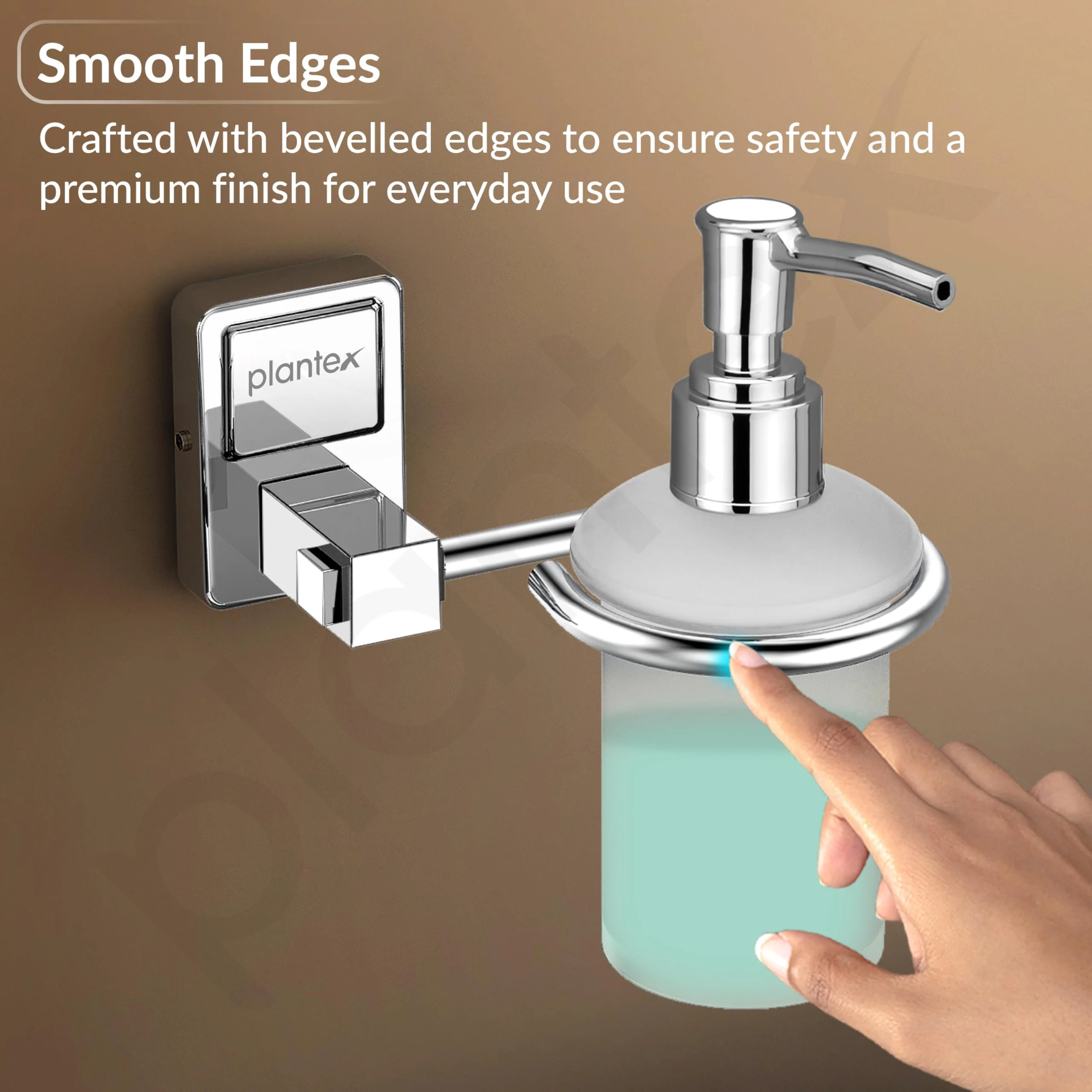 Plantex 304 Grade Stainless Steel Liquid Soap Dispenser/Shampoo Dispenser/Hand Wash Dispenser/Bathroom Accessories Pack of 1, Darcy (Chrome) - Image 7