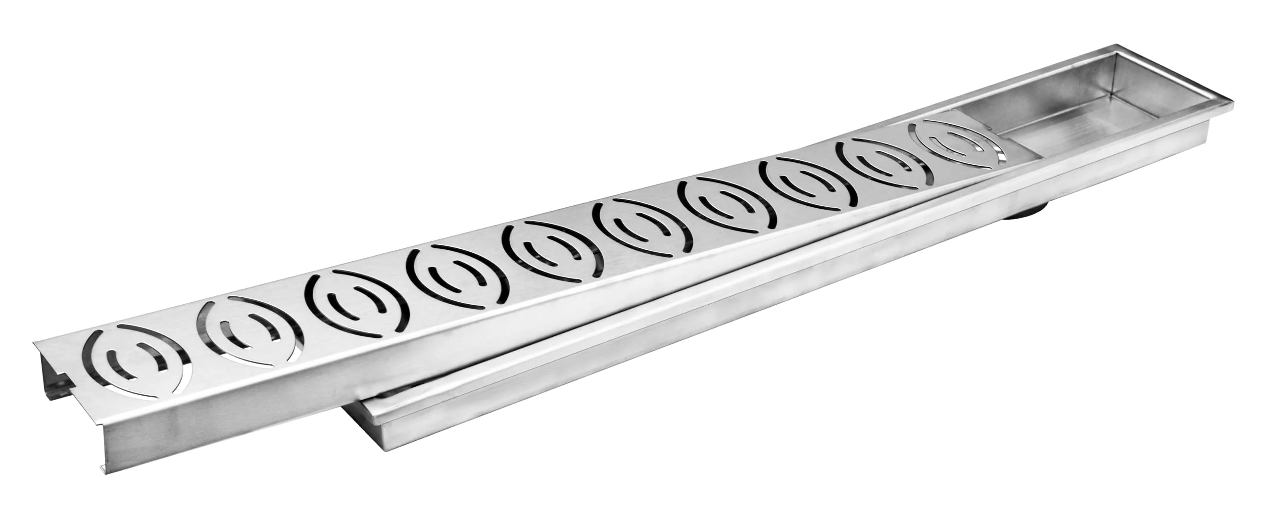 Plantex 304 Grade Stainless Steel Long Shower Drain/Floor Drainer/Jali Removable Grate/Lid for Bathroom and Kitchen (10 x 60 cm - Matt) - Image 5
