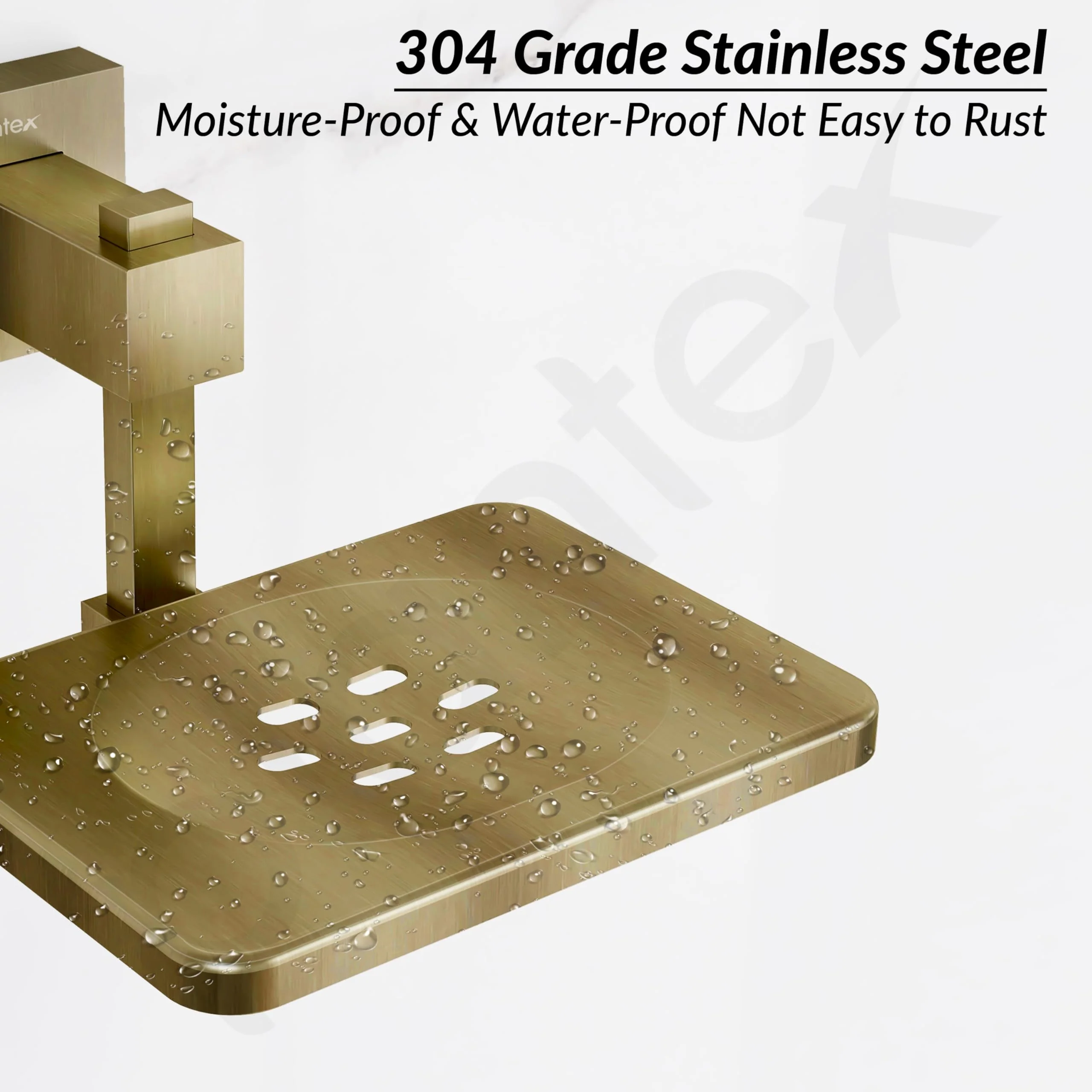 Plantex 304 Grade Stainless Steel Soap Dish/Bathroom Soap Holder/Wall Mounted Soap Holder/Bathroom Accessories - Splash (Antique) - Image 4