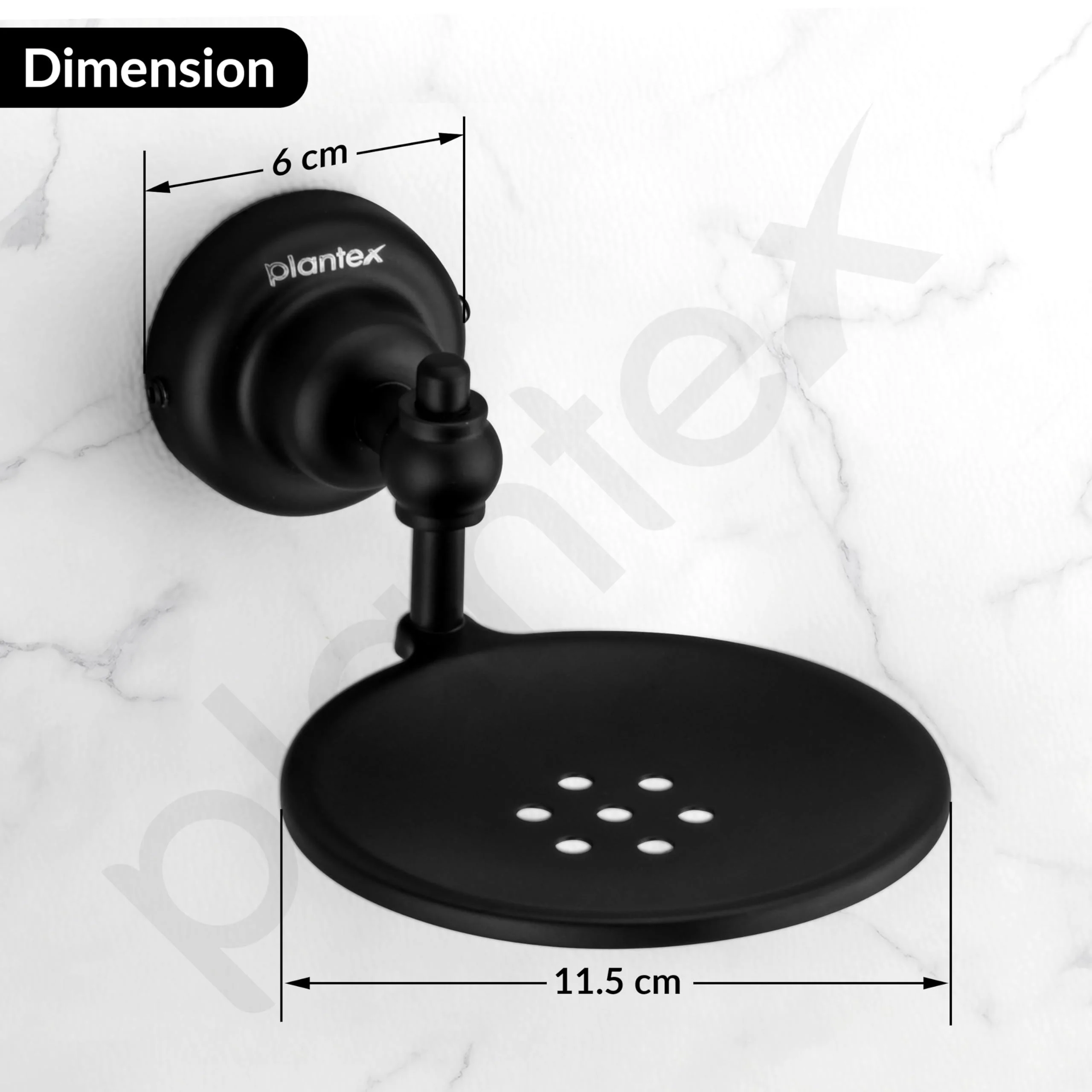 Plantex 304 Grade Stainless Steel Soap Holder/Soap Stand/Bathroom Soap Dish/Bathroom Accessories - Skyllo (Black) - Image 4