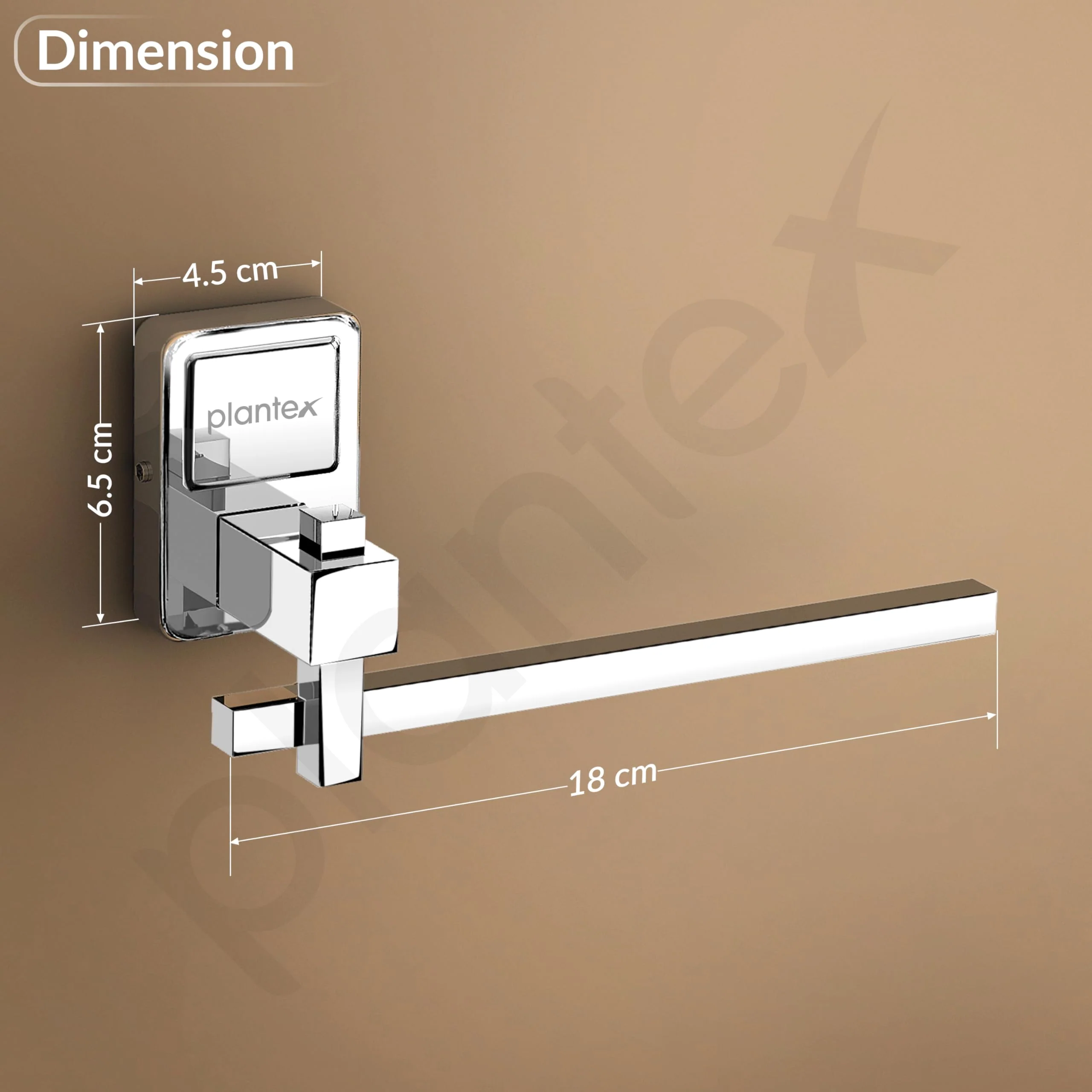 Plantex 304 Stainless Steel Napkin Holder for Wash Basin/Towel Ring for Bathroom/Napkin Hanger for Kitchen/Bathroom Accessories, Darcy(Chrome Finish) - Image 2