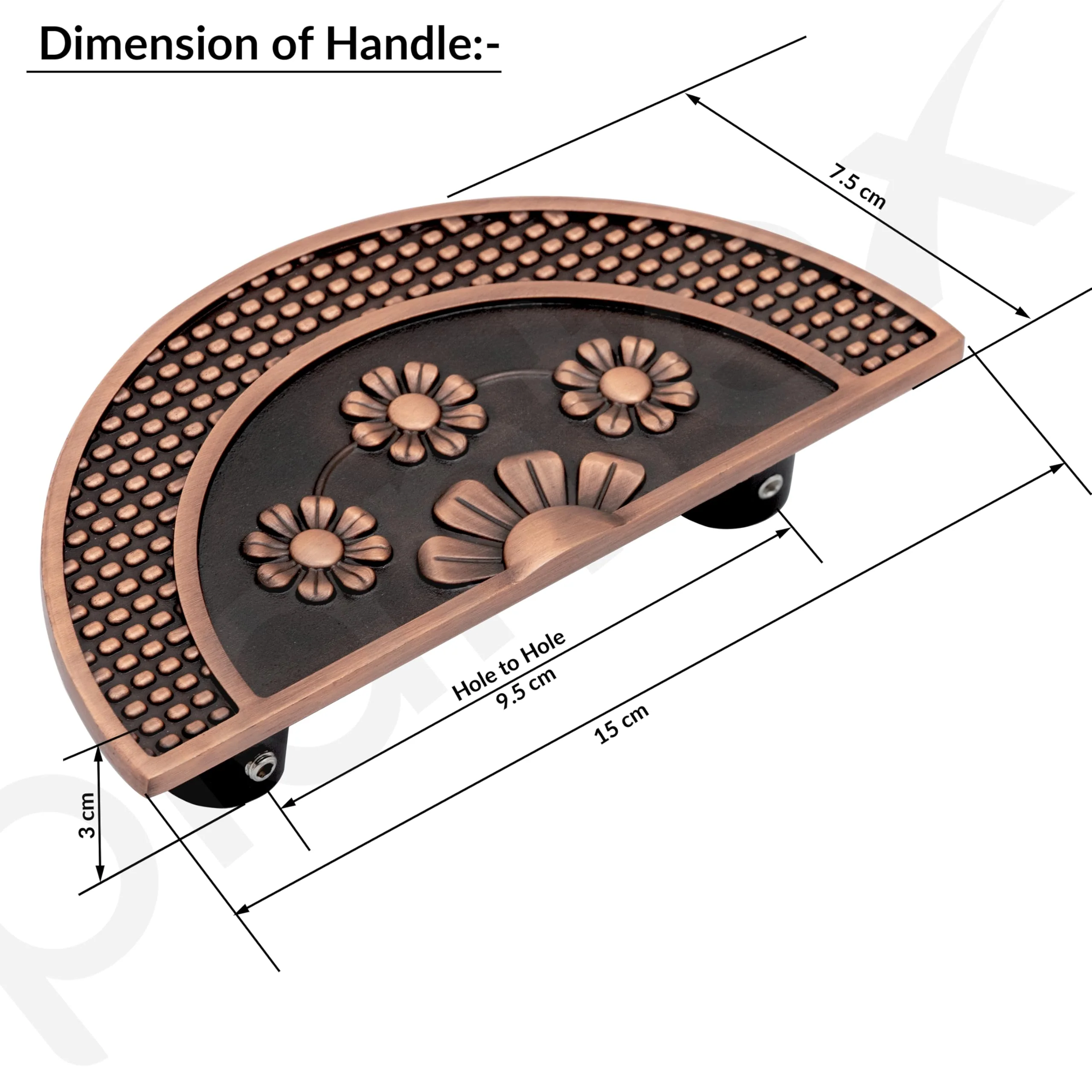 Plantex 6 Inch Main Door Handle/Aluminium Door Handle/Pull-Push Door Handle (Pack of 1, Copper Antique) - Image 3