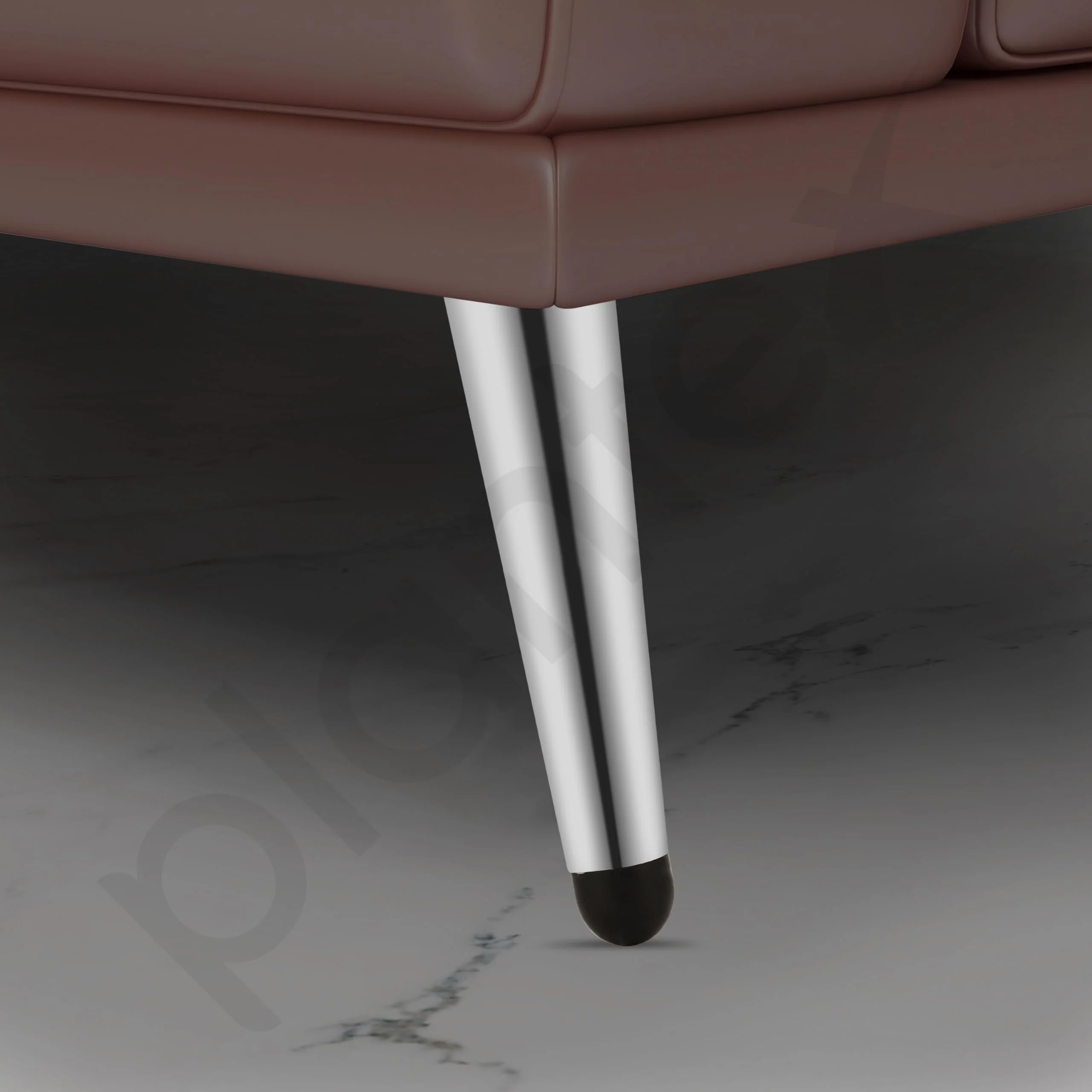 Plantex 6 Inch Sofa Legs for Bed Furniture/Sofa Legs for Table/Sofa Support Legs with Rubber Grip (Chrome, 6 Pcs) - Image 6