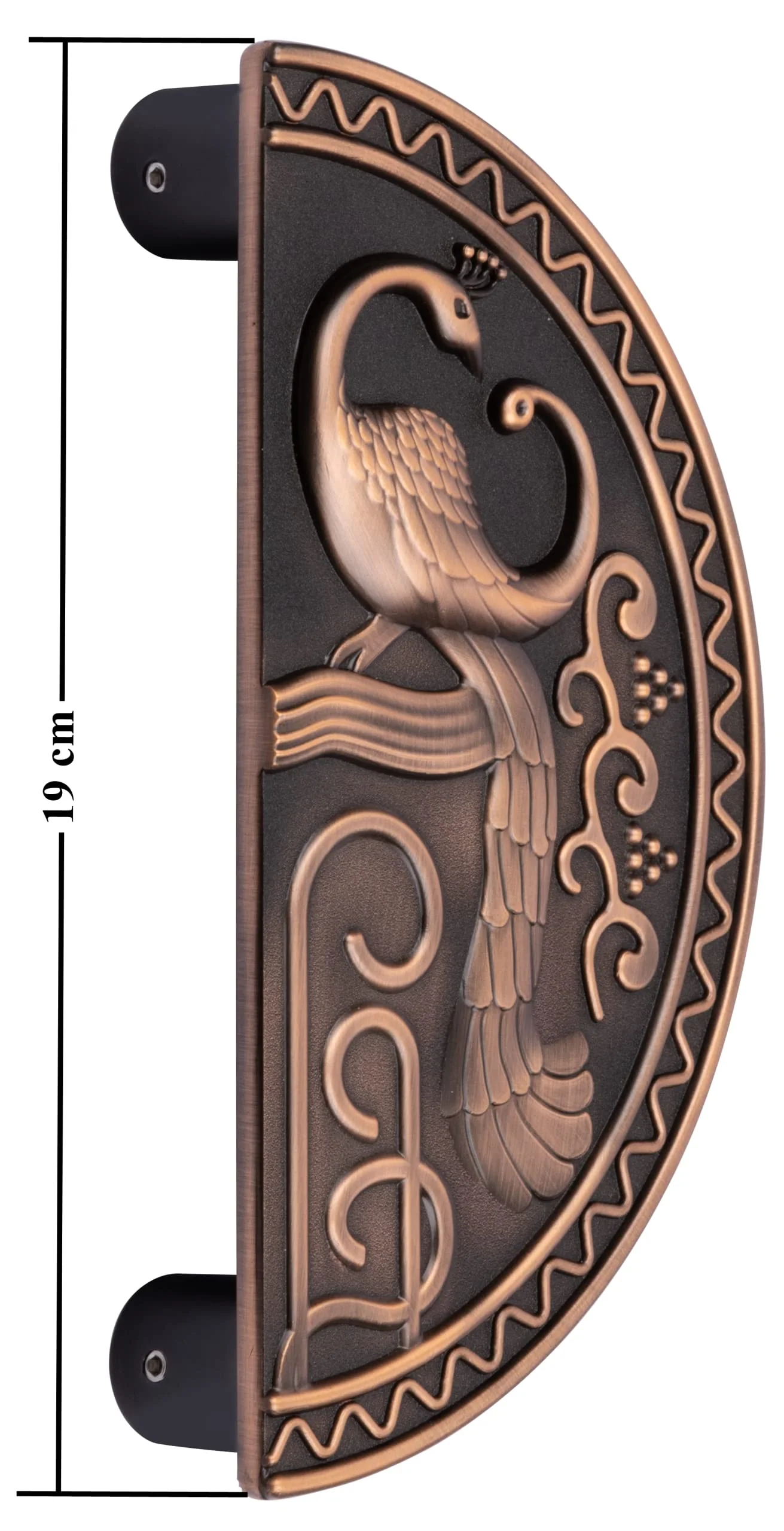 Plantex 8 inches Heavy Duty Main Door Handle/Pull Push Round Shape Handle for Main Door & Home Decor/3 Years Warranty (323-Copper Antique Finish) - Image 4