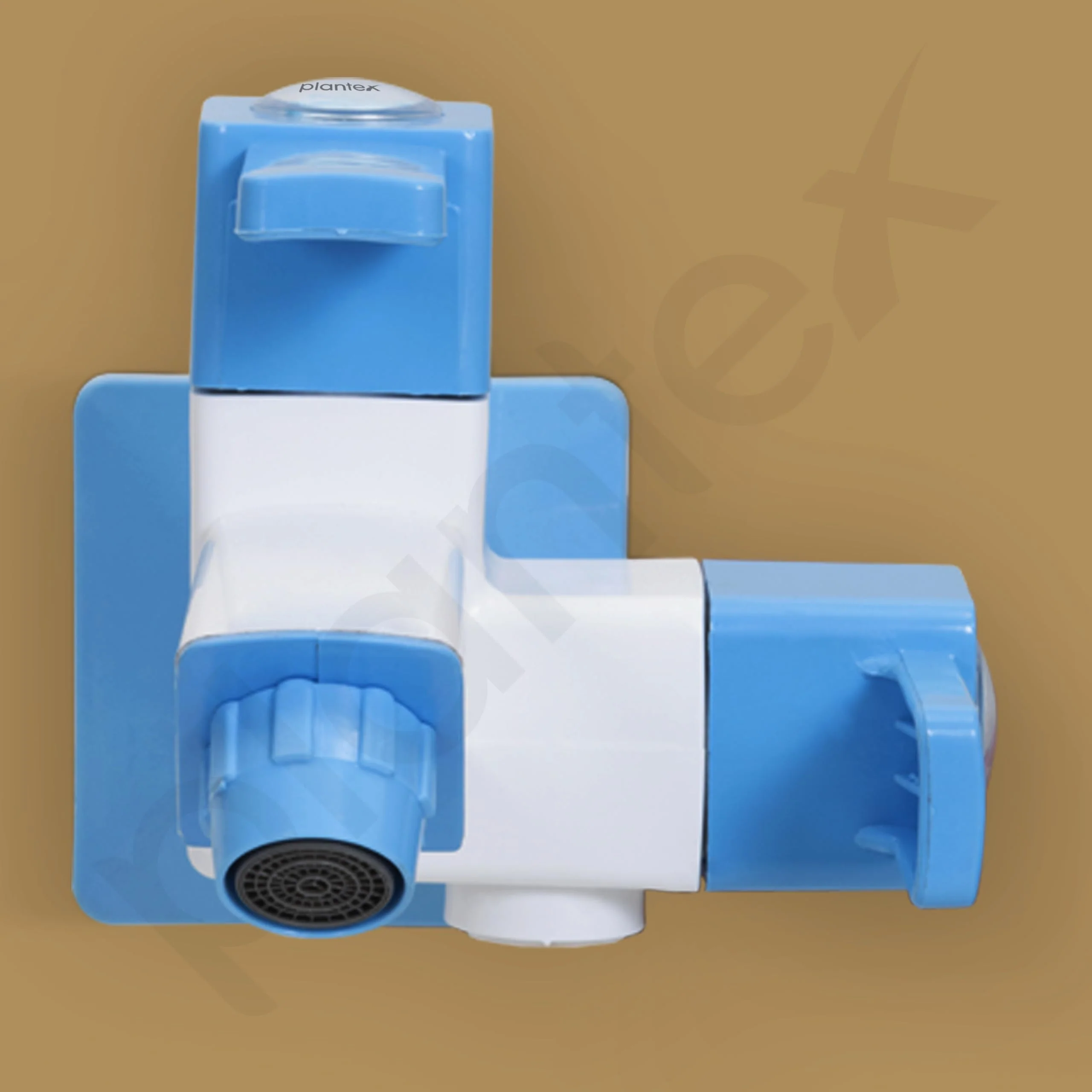 Plantex ABS Plastic ES-117 Single Lever 2 in 1 tap for Kitchen with Plastic Flange for Bathroom Wash Basins (Blue & White) - Image 3