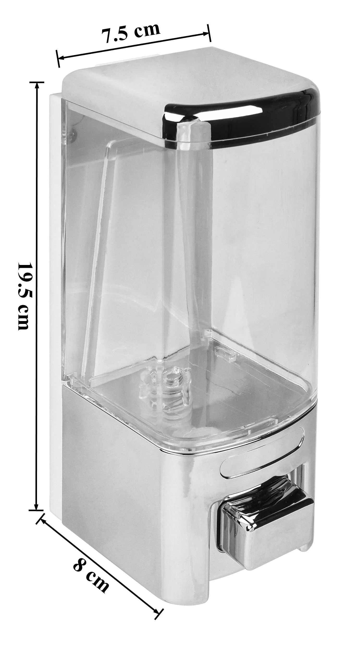Plantex ABS Plastic Liquid Soap Dispenser/Shampoo Dispenser for Kitchen/Washbasin/Hand Wash Dispenser/Bathroom Accessories - Chrome - Image 4