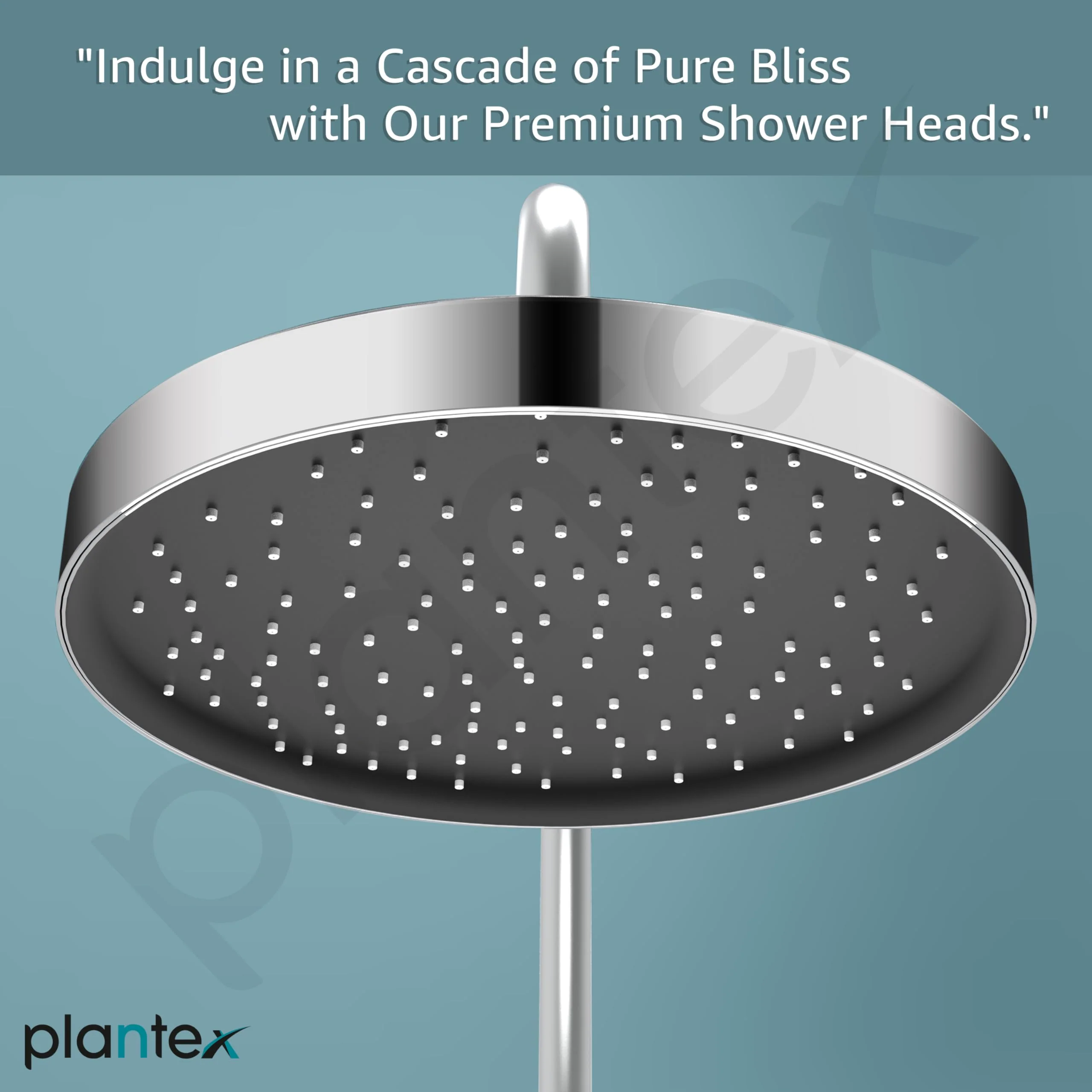 Plantex ABS Round Rain Shower Head for bathroom with LED/360° Rotatable Shower Head for bathroom/Pressurized Shower Head/Showers for bathroom-(Chrome) - Image 7