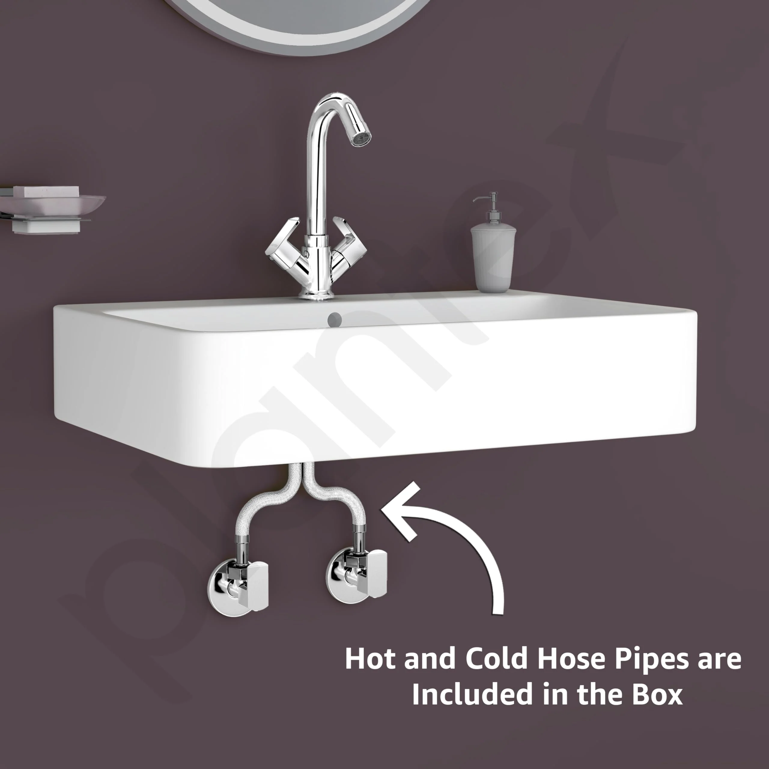 Plantex Basin Mixer Tap for Bathroom/Tap for Wash Basin with Water Saving Aerator/Pillar Tap - (CRM-1280-Chrome) - Image 6