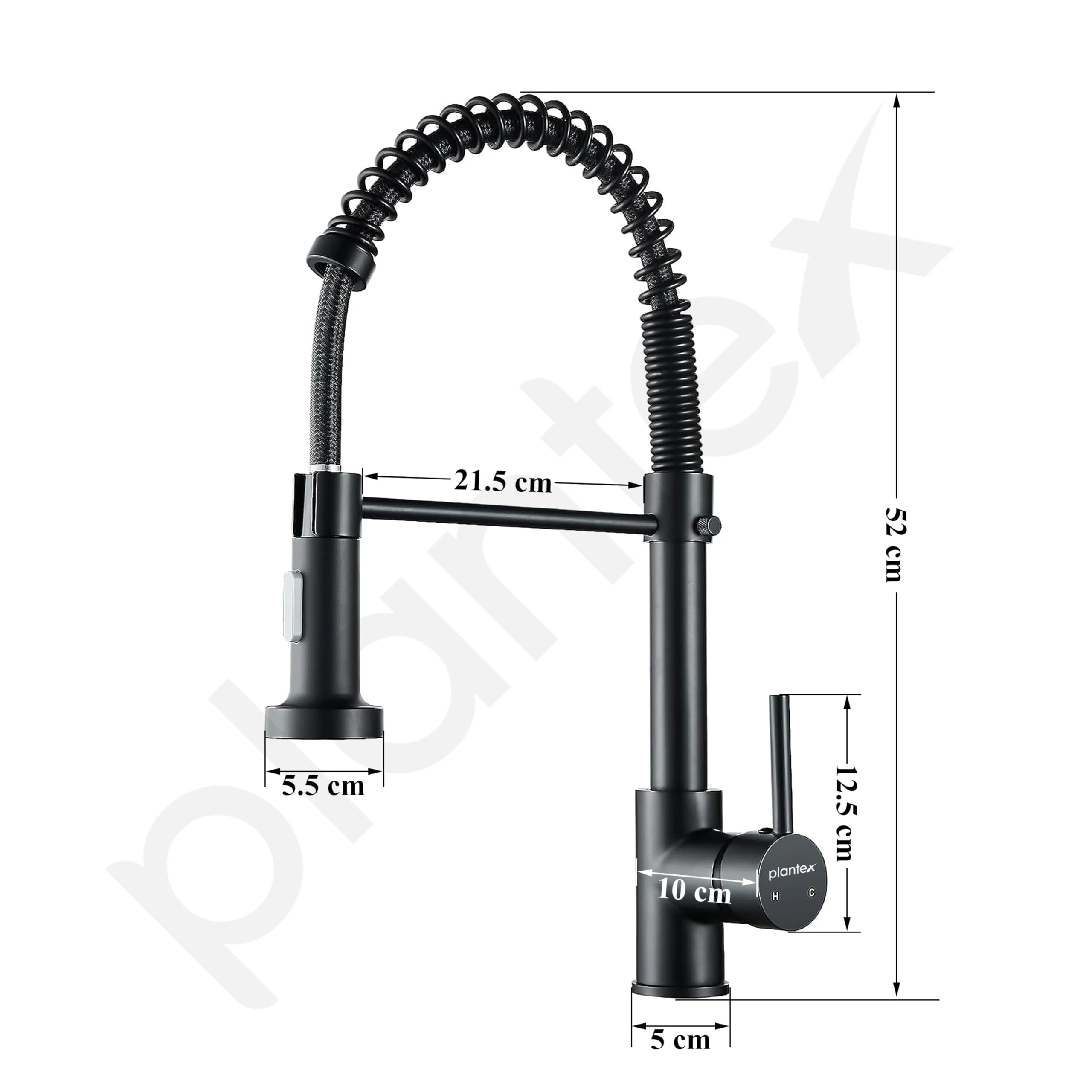 Plantex Brass Sink Tap for Kitchen with 360° Swivel Spout/Single Lever Kitchen Faucet with Dual Flow Mixer Tap/Water tap for Kitchen Sink-(Matte Black) - Image 3