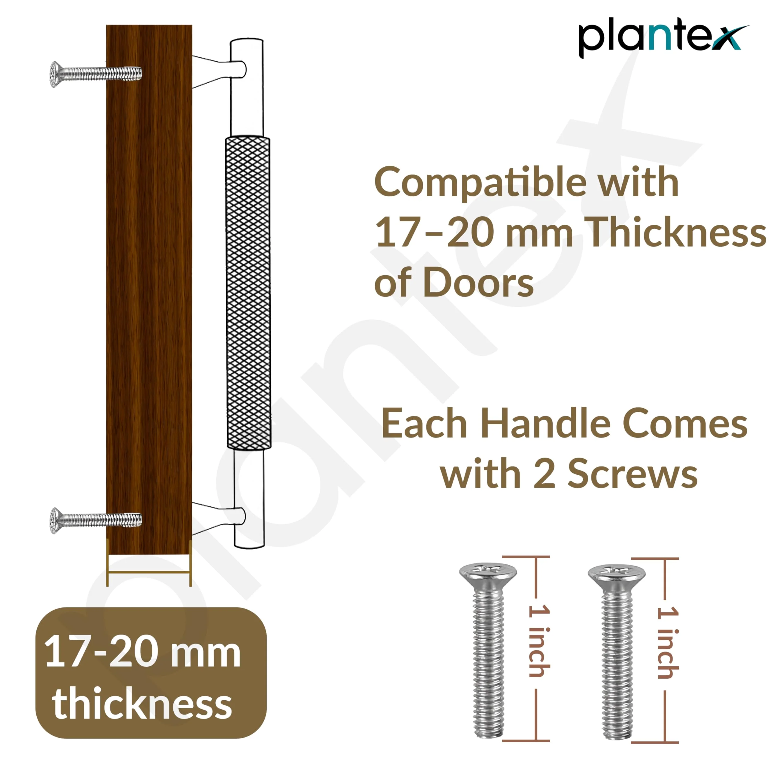 Plantex Cabinet Handle/160mm Handle for Cabinet/Wardrobe Handle/Door Pull-Push Handle for Home/Office - Pack of 1 (Brass Antique) - Image 5