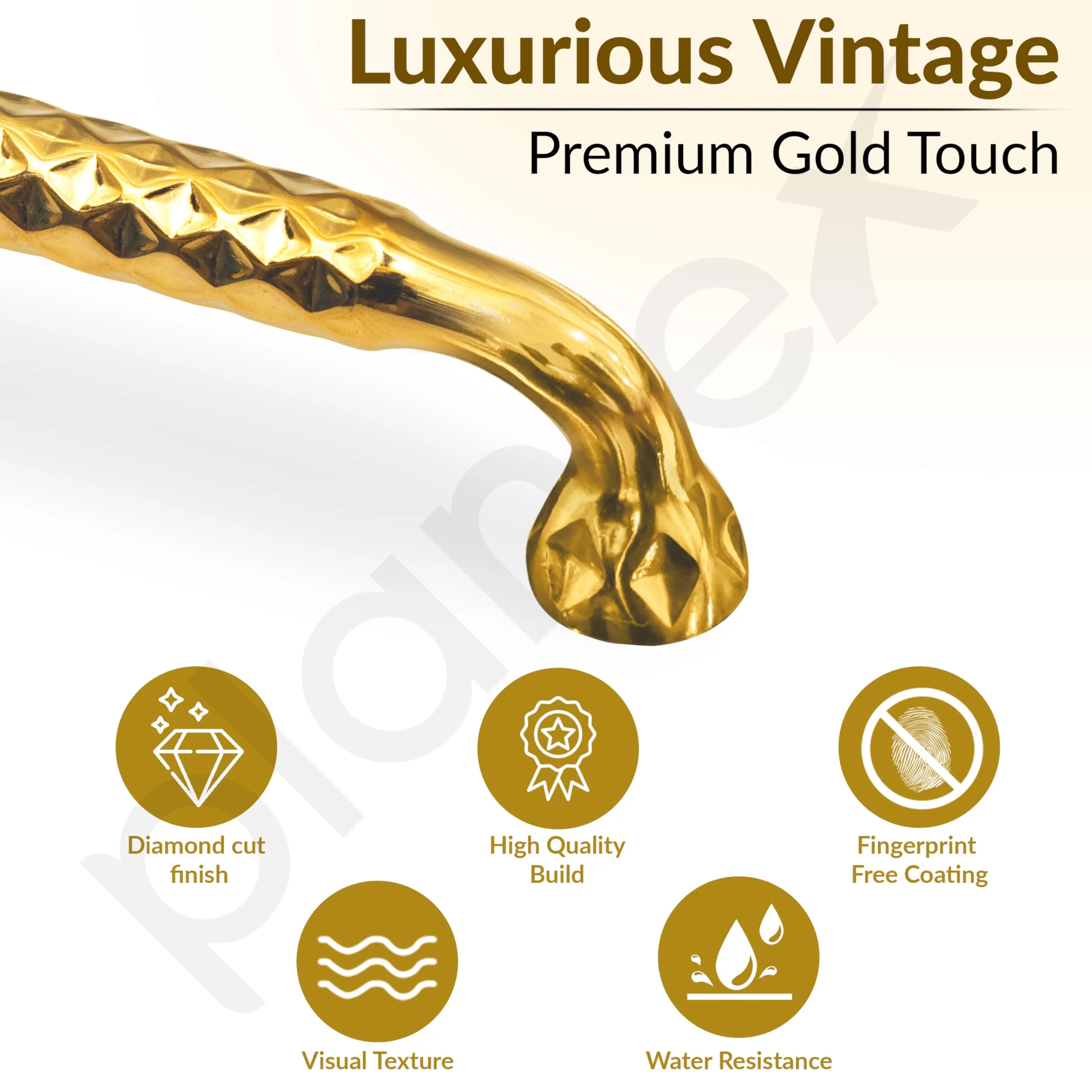 Plantex Cabinet Handle/288mm Handle for Cabinet/Door Pull-Push Handle for Home/Office - Pack of 1 (Gold) - Image 2