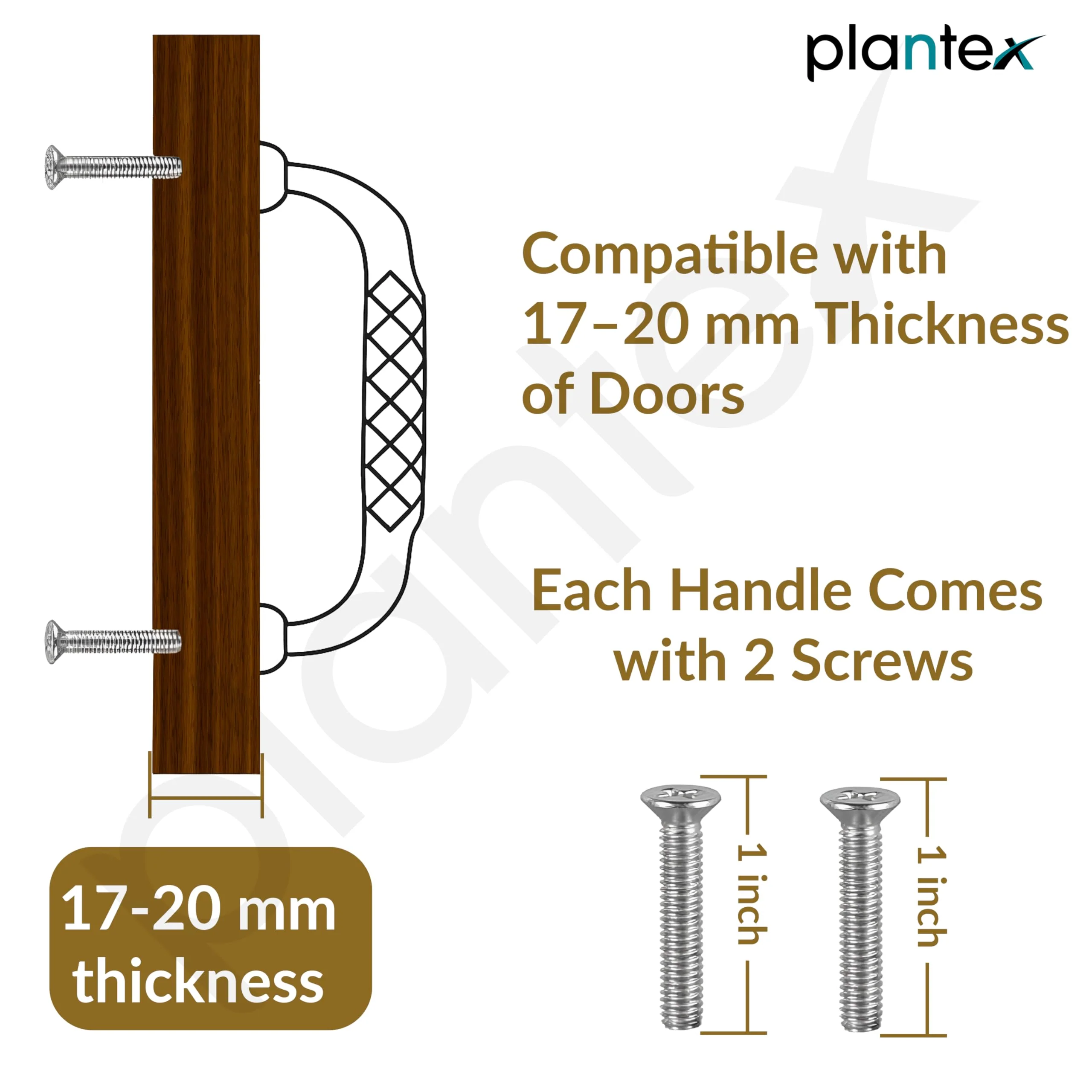 Plantex Cabinet Handle/288mm Handle for Cabinet/Door Pull-Push Handle for Home/Office - Pack of 1 (Gold) - Image 5
