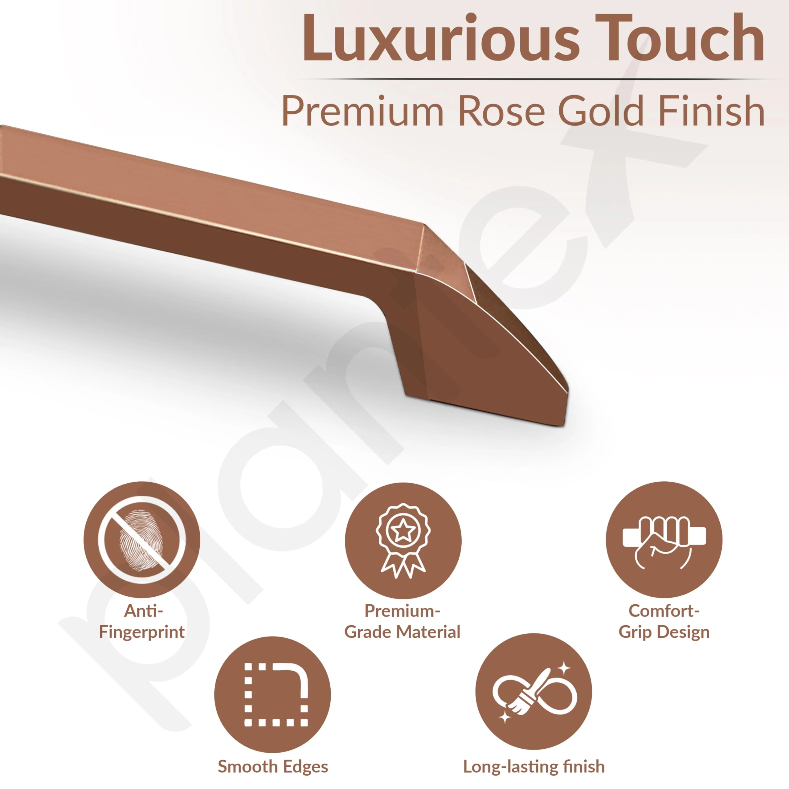 Plantex Cabinet Handle/288mm Handle for Cabinet/Door Pull-Push Handle for Home/Office - Pack of 1 (Rose Gold) - Image 2