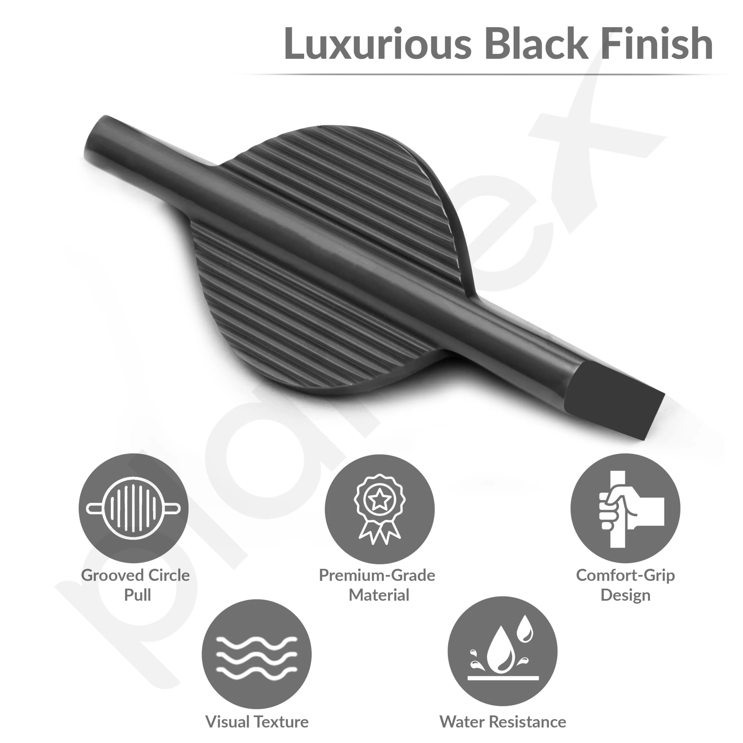 Plantex Cabinet Handle/96mm Handle for Cabinet/Wardrobe/Kitchen Handle/Door Pull-Push Handle for Home/Office - Pack of 1 (Black) - Image 2