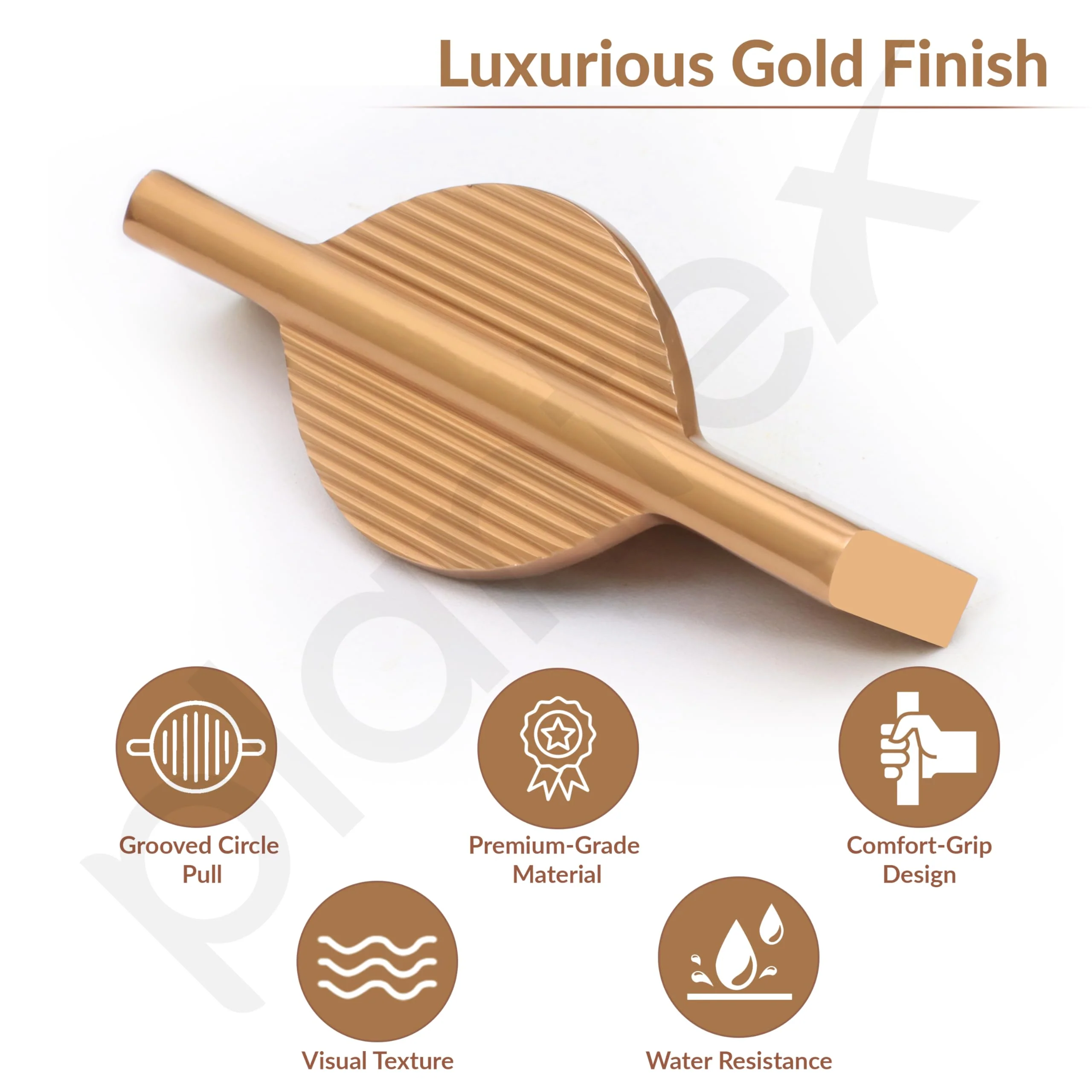 Plantex Cabinet Handle/96mm Handle for Cabinet/Wardrobe/Kitchen Handle/Door Pull-Push Handle for Home/Office - Pack of 1 (Gold) - Image 2