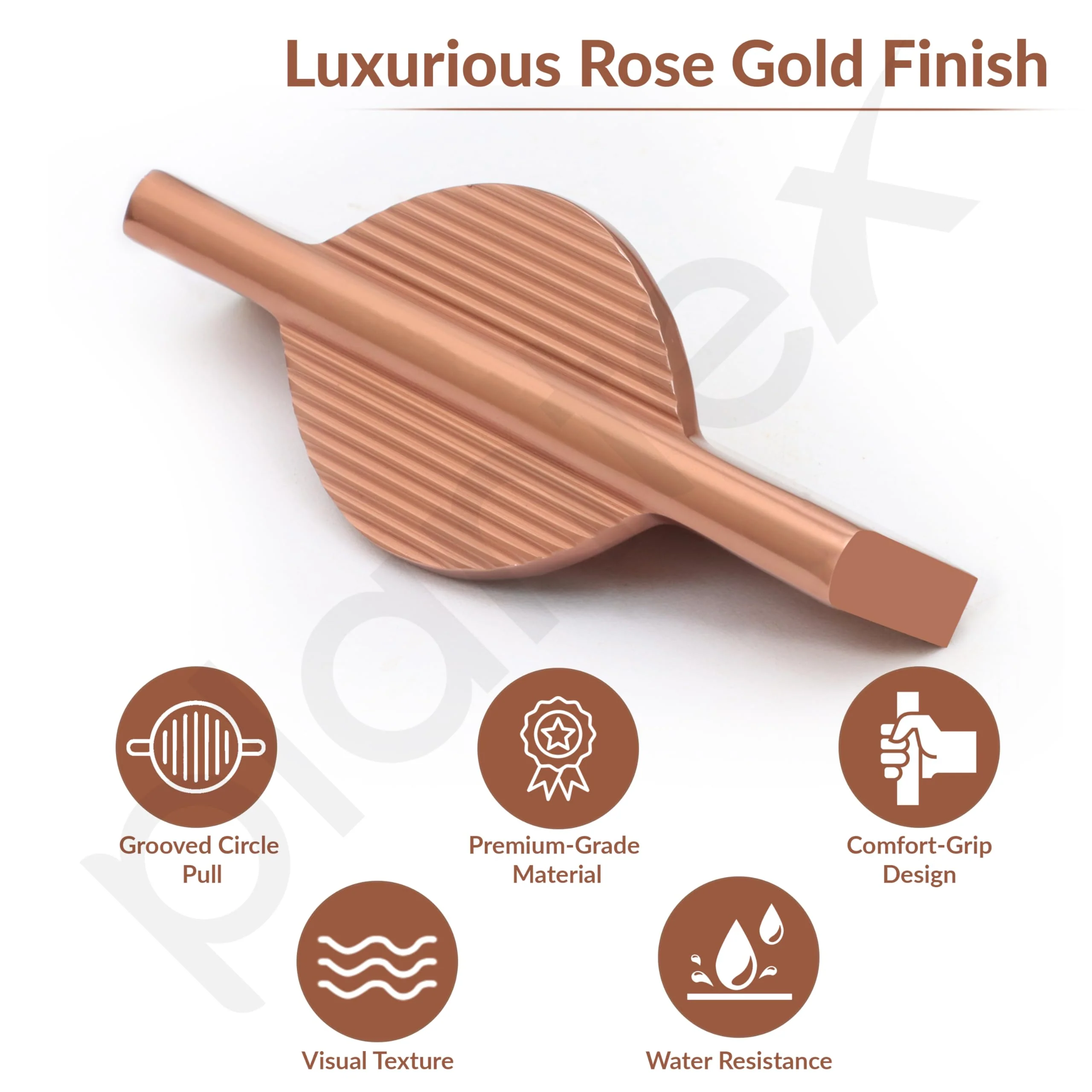 Plantex Cabinet Handle/96mm Handle for Cabinet/Wardrobe/Kitchen Handle/Door Pull-Push Handle for Home/Office - Pack of 1 (Rose Gold) - Image 2