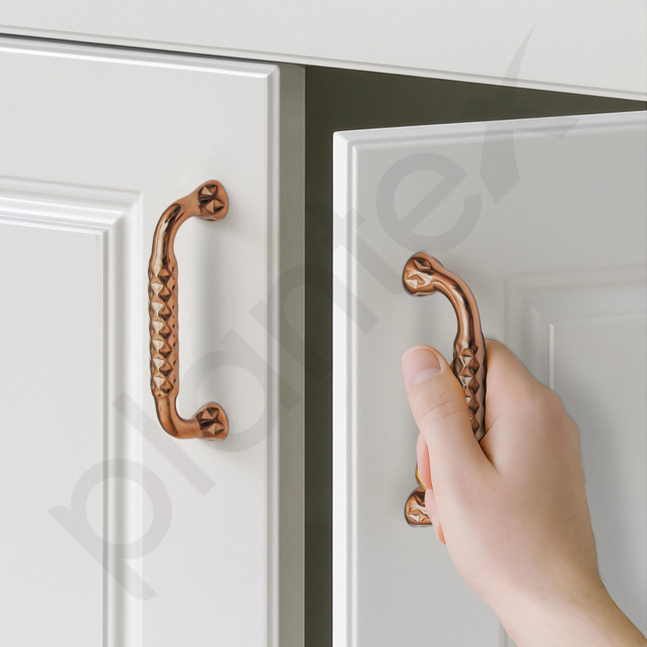 Plantex Cabinet Handle/96mm Handle for Cabinet/Wardrobe/Kitchen Handle/Door Pull-Push Handle for Home/Office - Pack of 1 (Rose Gold) - Image 7