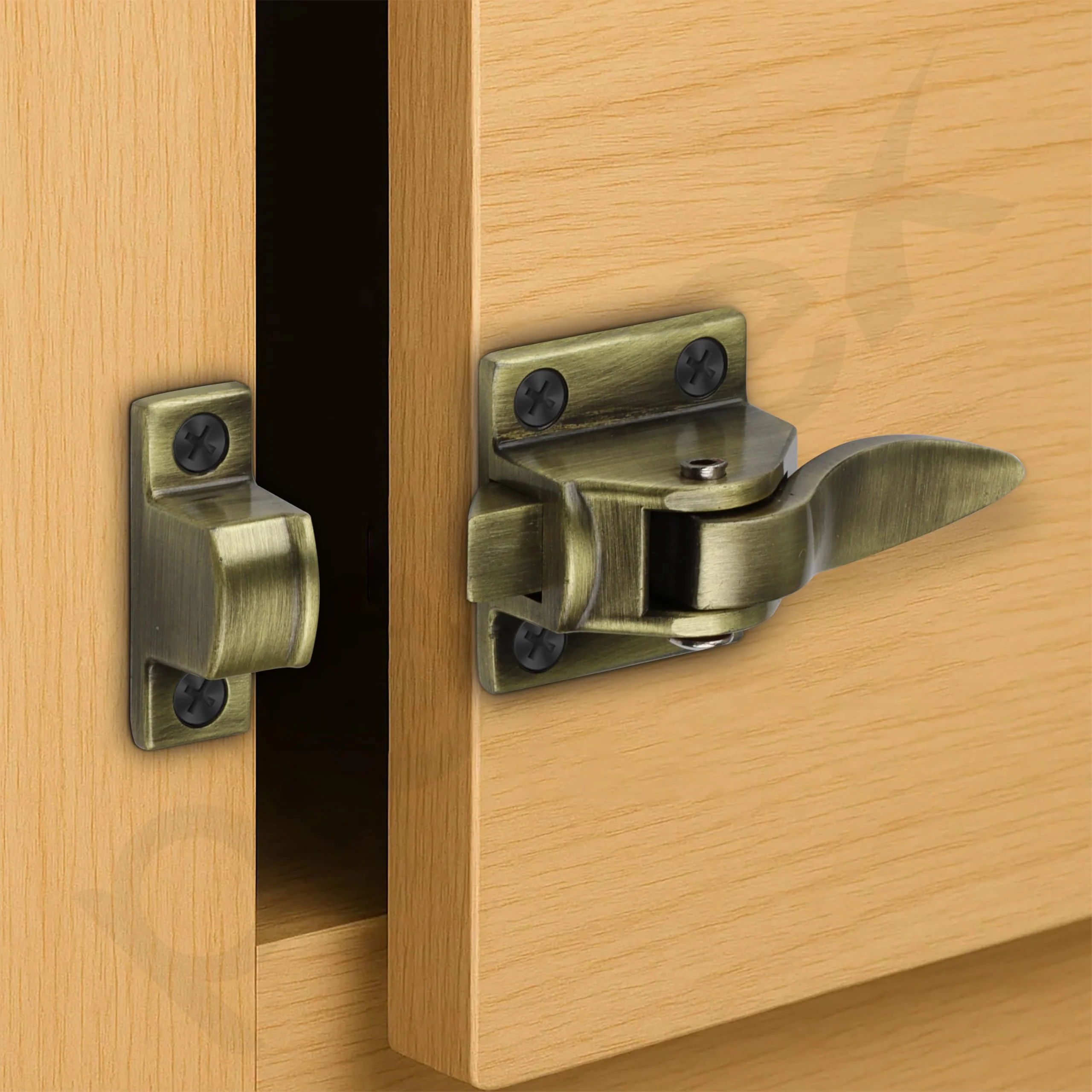 Plantex Cabinet Latch – Heavy-Duty Hatch Case Bolt for Storage Units, Toolboxes, Kitchen Cabinets & Cupboards - Pack of 1 (Brass Antique) - Image 5