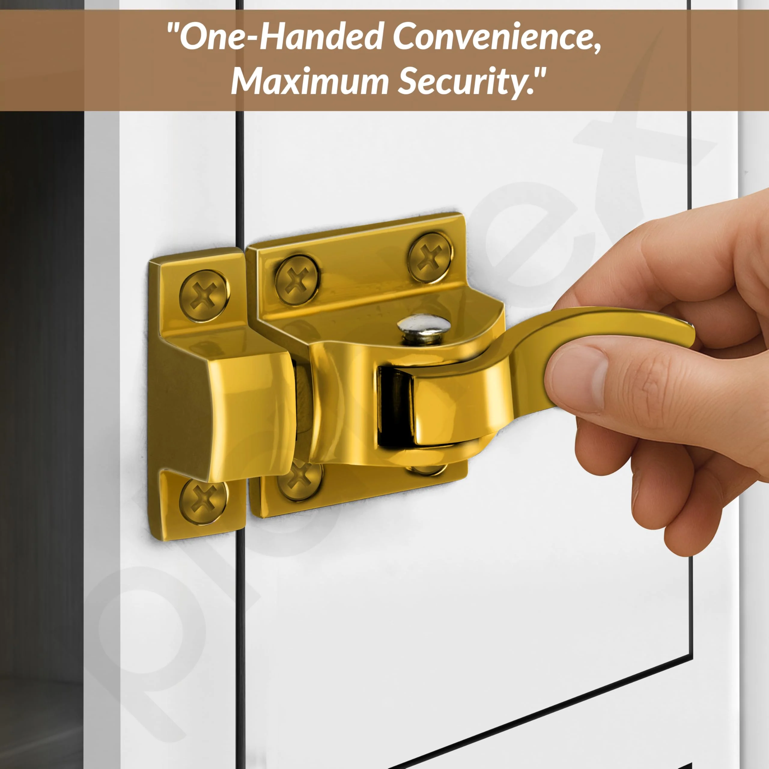 Plantex Cabinet Latch – Heavy-Duty Hatch Case Bolt for Storage Units, Toolboxes, Kitchen Cabinets & Cupboards - Pack of 1 (Gold) - Image 4