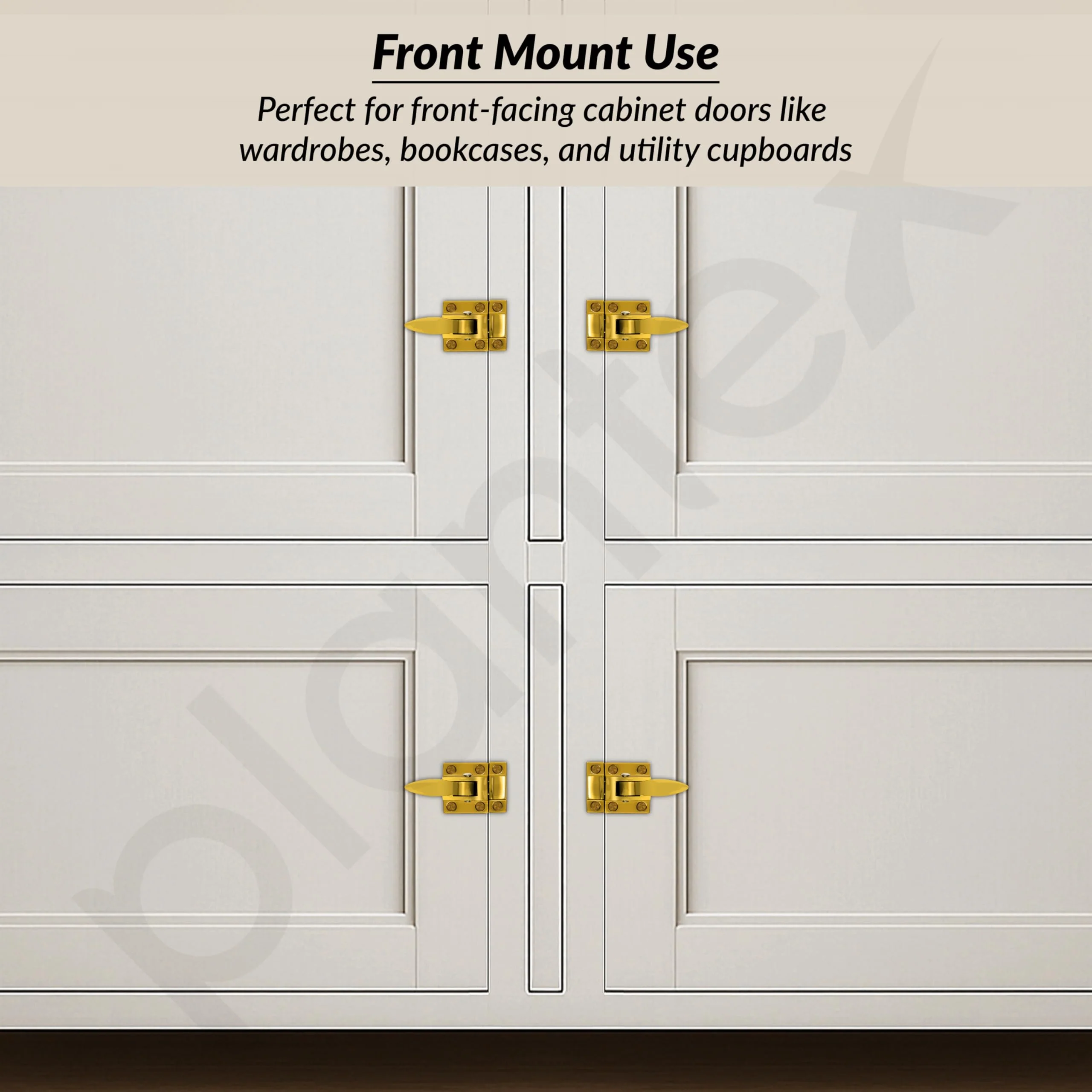 Plantex Cabinet Latch – Heavy-Duty Hatch Case Bolt for Storage Units, Toolboxes, Kitchen Cabinets & Cupboards - Pack of 1 (Gold) - Image 6
