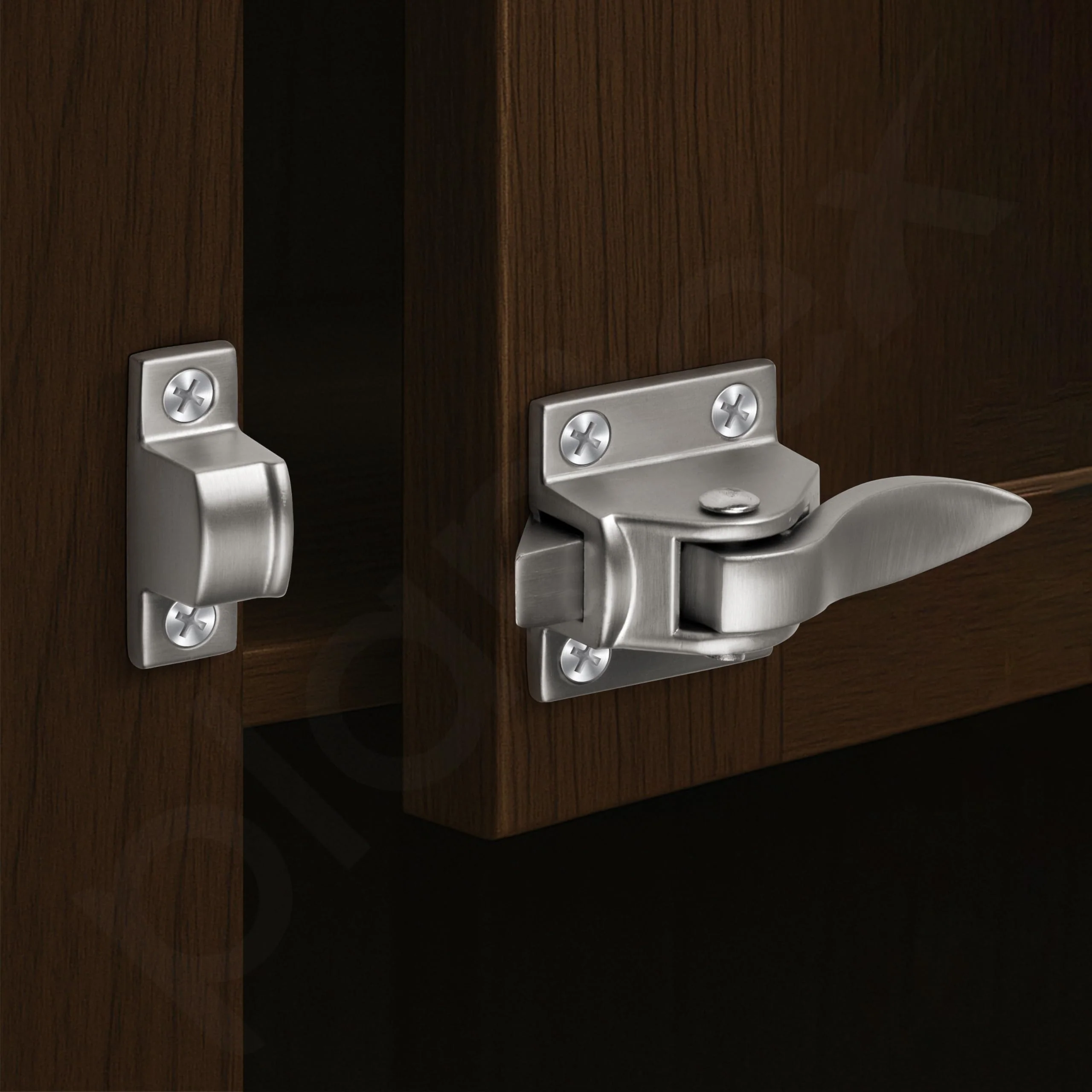Plantex Cabinet Latch – Heavy-Duty Hatch Case Bolt for Storage Units, Toolboxes, Kitchen Cabinets & Cupboards - Pack of 2 (Satin) - Image 5