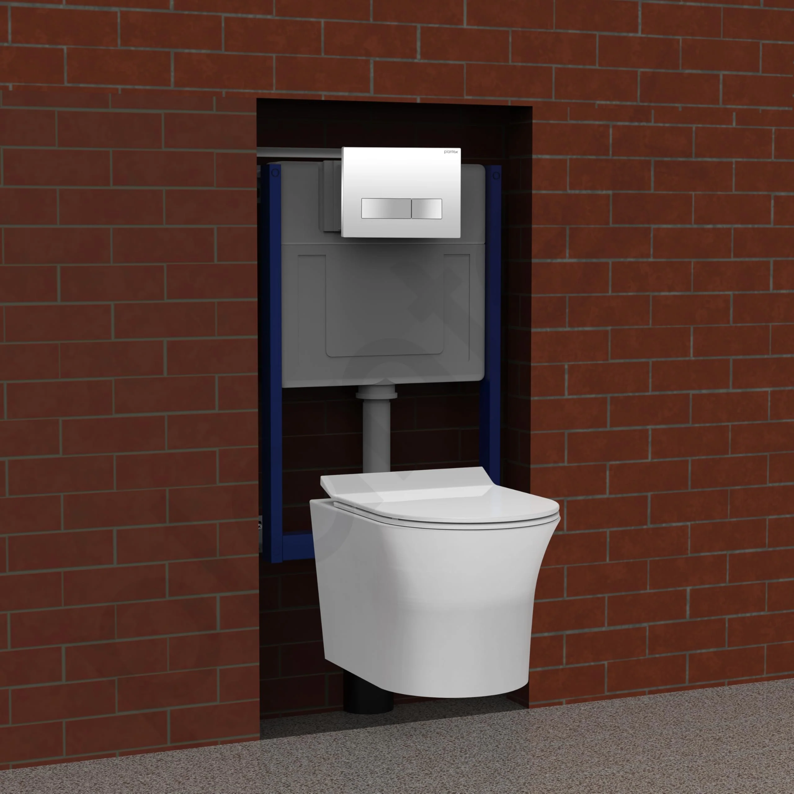 Plantex Concealed Flush for Toilet/8 LTR Water Capacity Flushing Cistern with Half Frame/Slim and Stylish Tank with Flush Plate/Concealed Cistern (Pack of 1) - Image 6