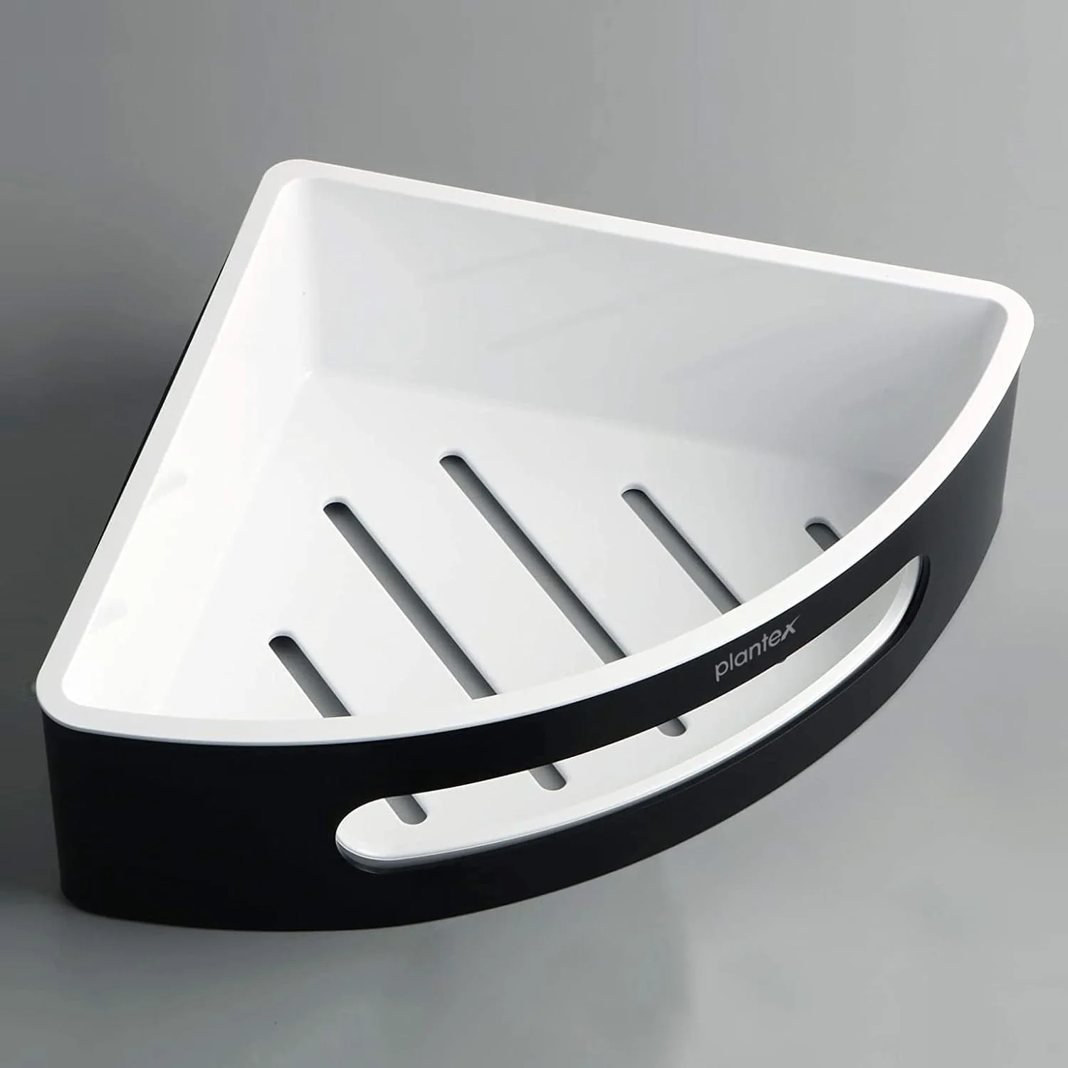 Plantex Corner Shelf for Bathroom/304 Grade Stainless Steel with ABS Shelf for Wall/Bathroom Organizer/Bathroom Accessories - Pack of 2 (9 x 9 Inch, Black and White) - Image 6