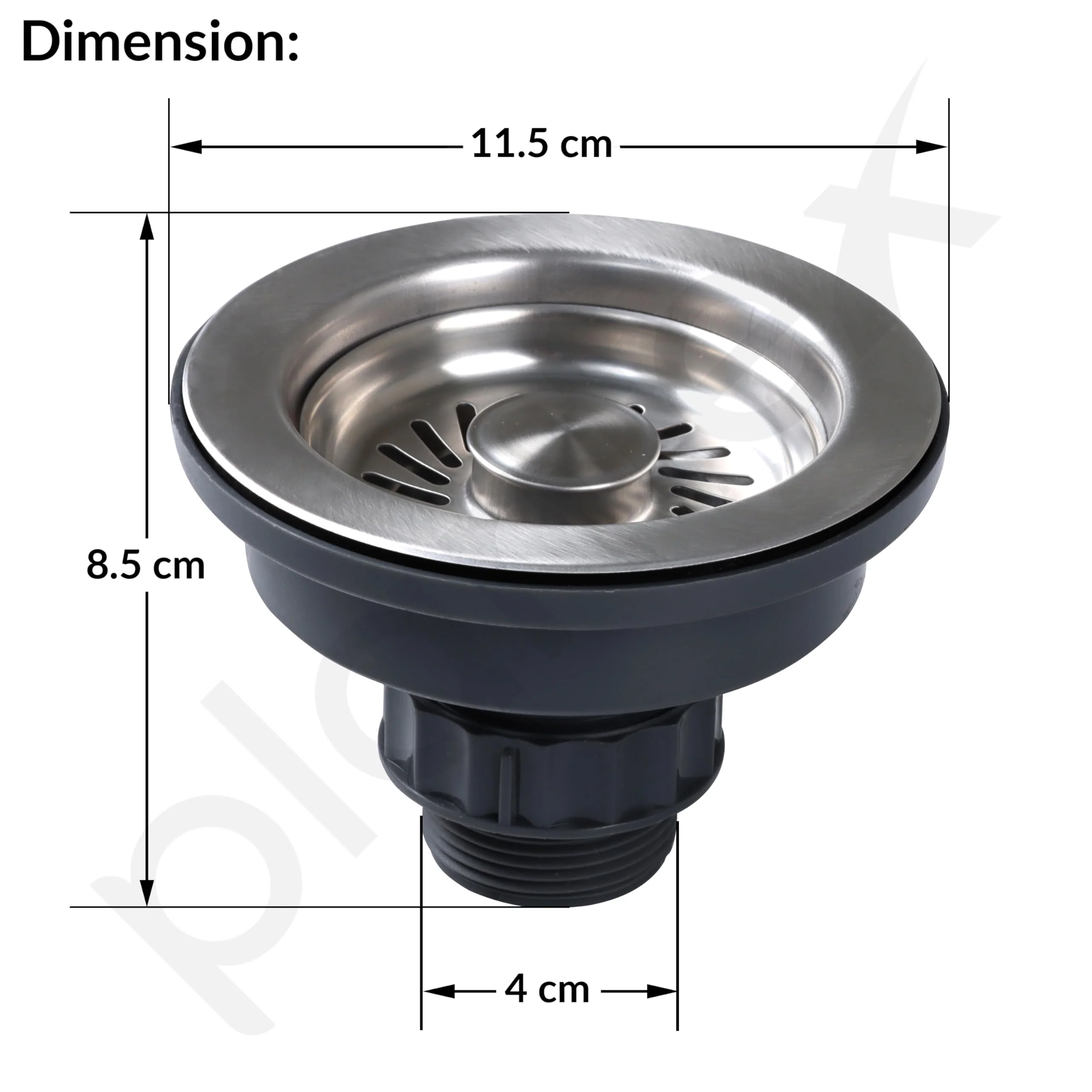 Plantex Coupling for Kitchen Sink/304 Grade Stainless Steel Waste Coupling/Round Shape Coupling - Pack of 1 (Matt Finish) - Image 5
