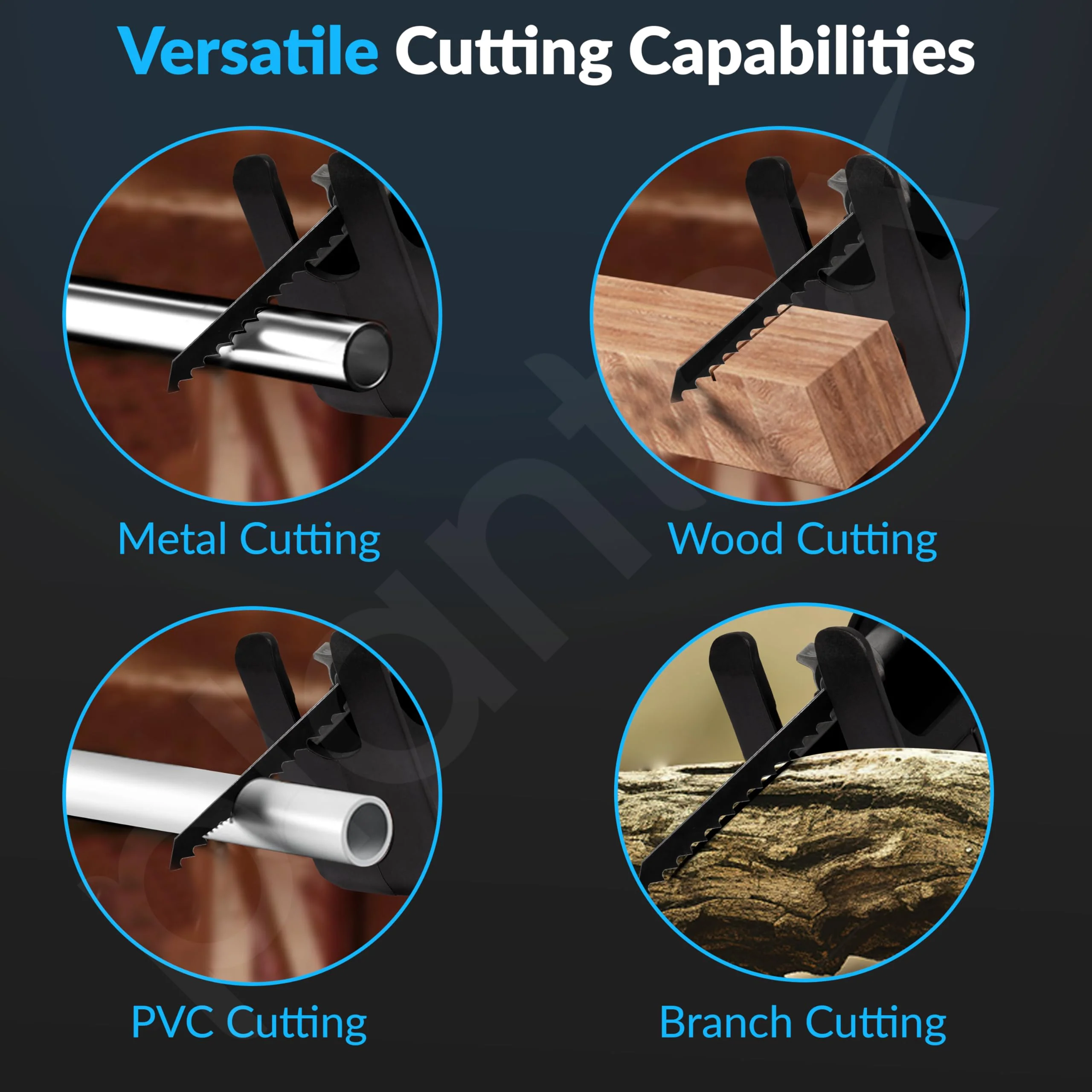 Plantex Curve Saw/12.7mm Cutting Stroke/Variable Speed 0-1600/2700r/min/High-Performance Reciprocating Saw for Wood & Metal Cutting - Black (Mainframe, Battery & Charger Not Included) - Image 6