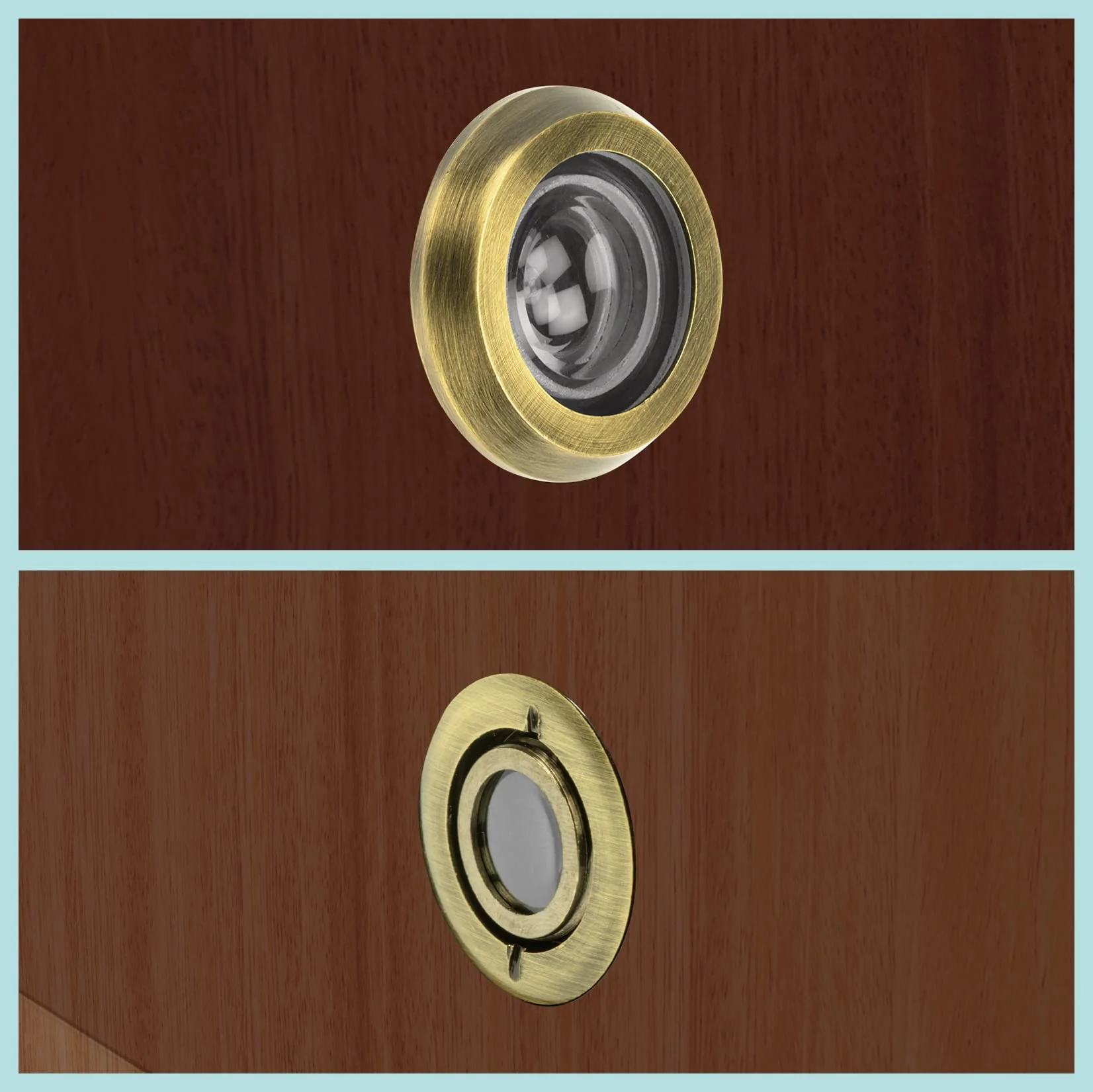 Plantex Door Eye/Eye Hole for Main Door/Door Eye Viewer/Eye Viewer for Safe Secure Home/Office/Hotel - (Antique) - Image 3