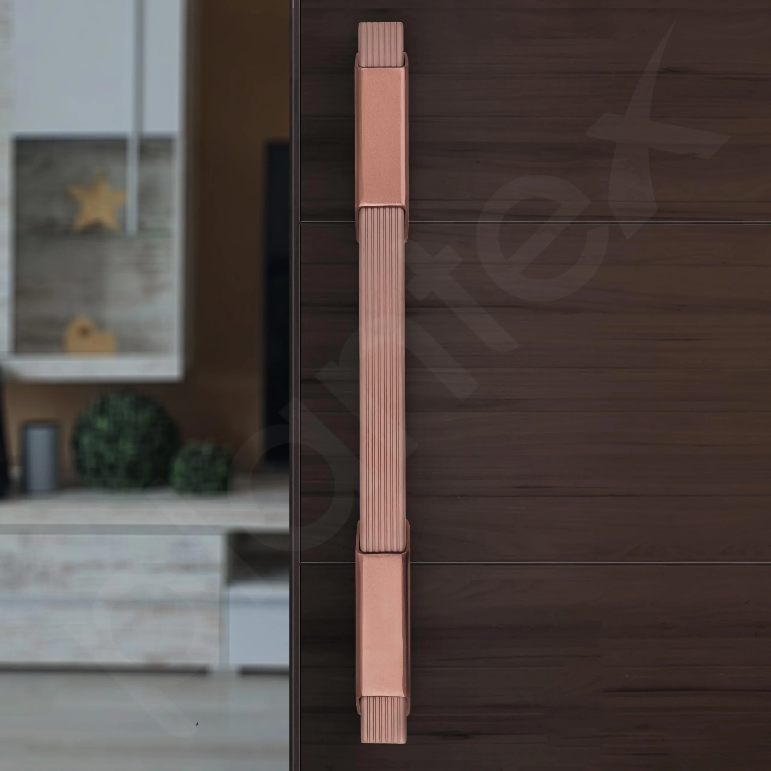 Plantex Door Handle/14 Inch Main Door Handle/Aluminium Door Handle/Pull-Push Door Handle/Door Accessories (Pack of 1, Rose Gold) - Image 7