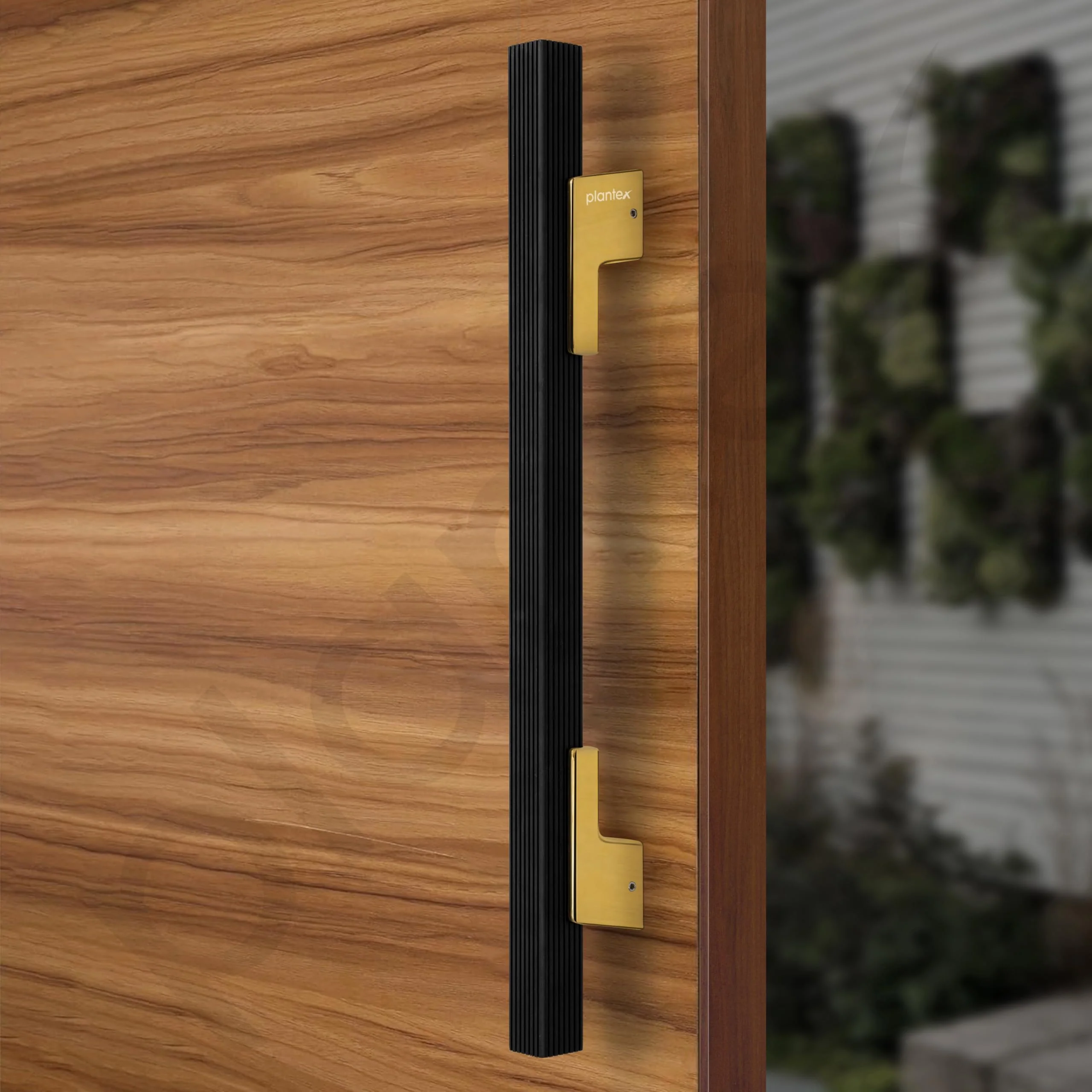 Plantex Door Handle/17 Inch Main Door Handle/Handle for Wooden Door/Pull-Push Door Handle/Door Accessories (Pack of 1, Black, Gold) - Image 5