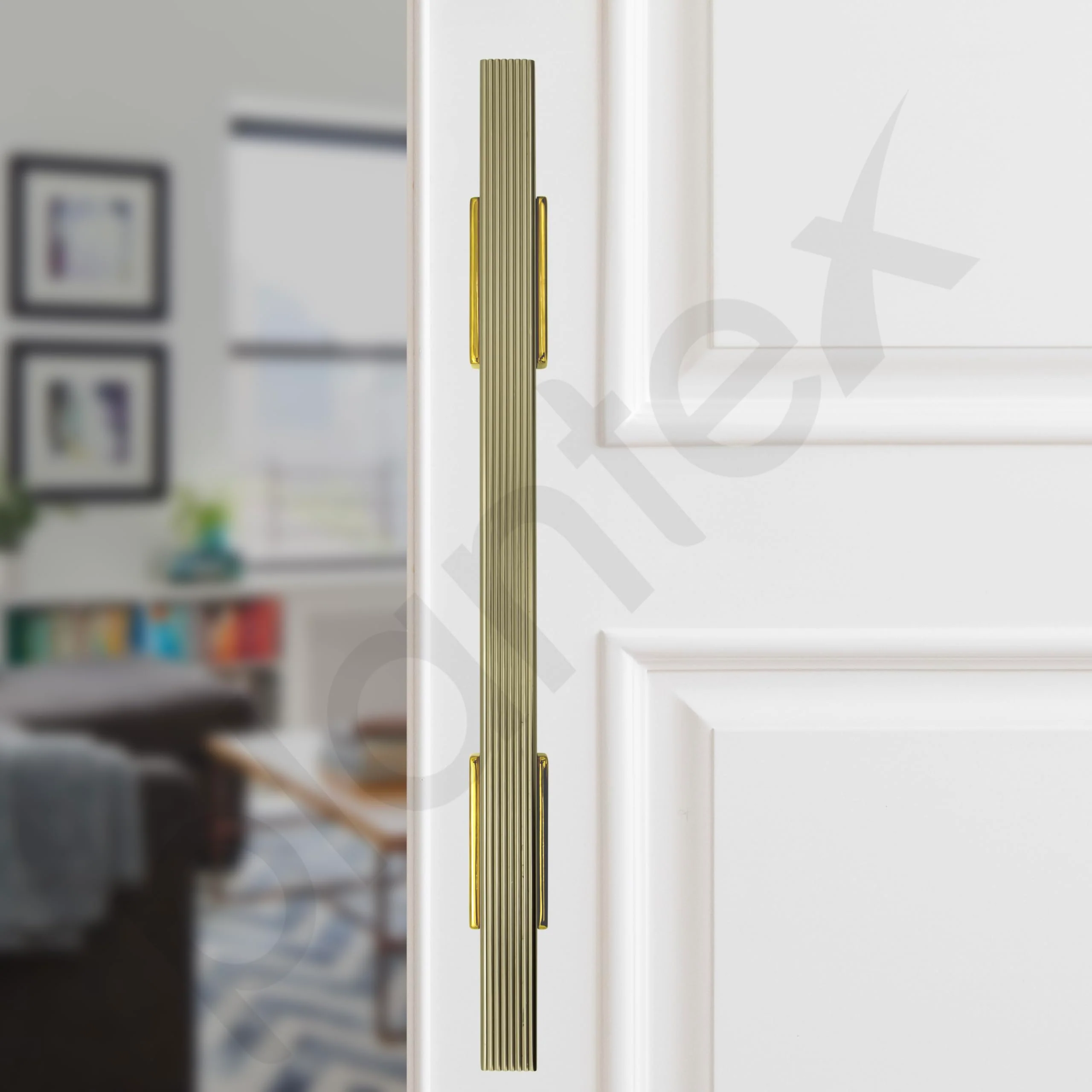 Plantex Door Handle/17 Inch Main Door Handle/Handle for Wooden Door/Pull-Push Door Handle/Door Accessories (Pack of 1, Brass Antique, Gold) - Image 7