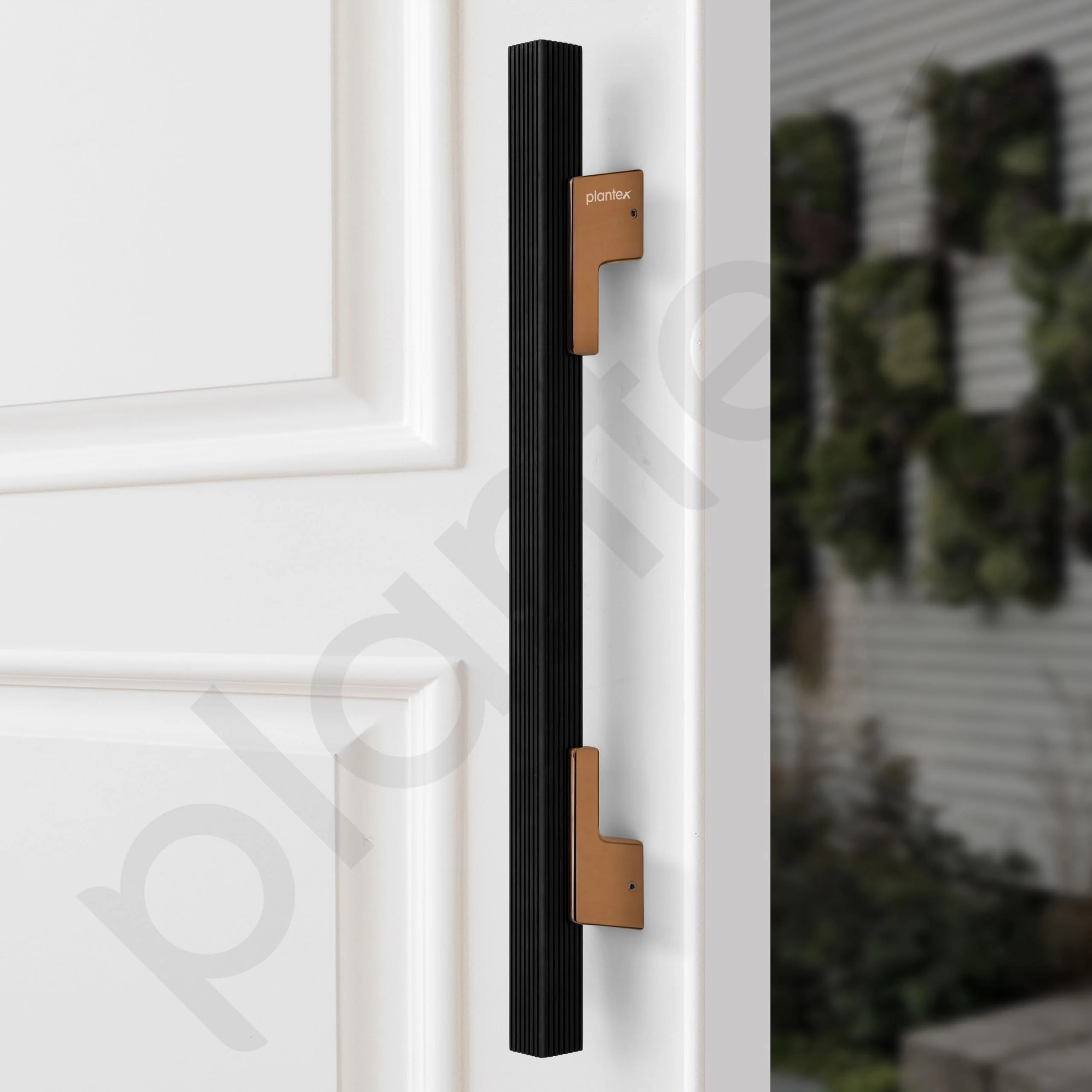 Plantex Door Handle/17 Inch Main Door Handle/Handle for Wooden Door/Pull-Push Door Handle/Door Accessories (Pack of 1, Rose Gold-Black) - Image 6