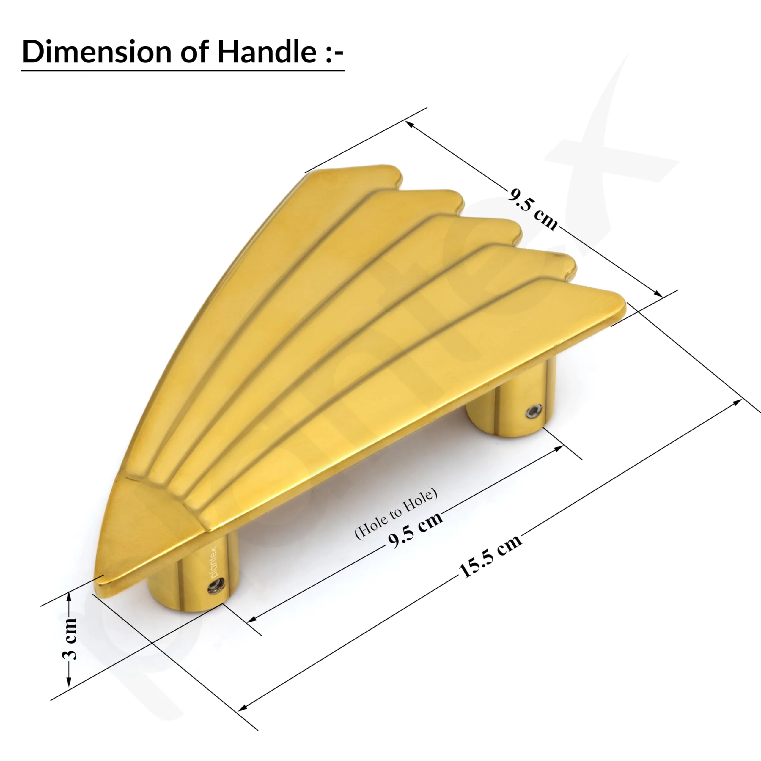 Plantex Door Handle/6 Inch Main Door Handle/Handle for Wooden Door/Pull-Push Door Handle/Door Accessories (Pack of 1, Gold) - Image 3
