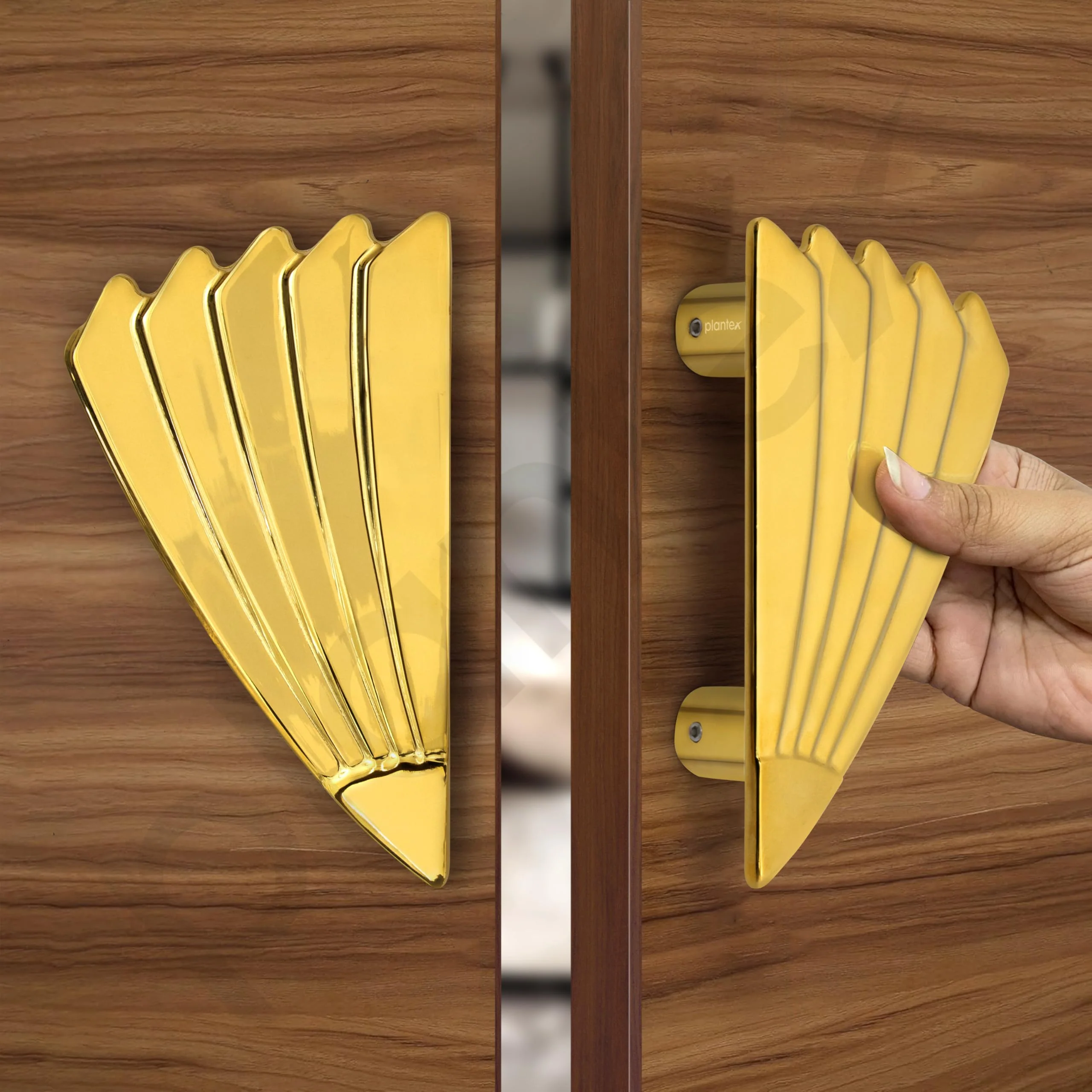 Plantex Door Handle/6 Inch Main Door Handle/Handle for Wooden Door/Pull-Push Door Handle/Door Accessories (Pack of 1, Gold) - Image 5