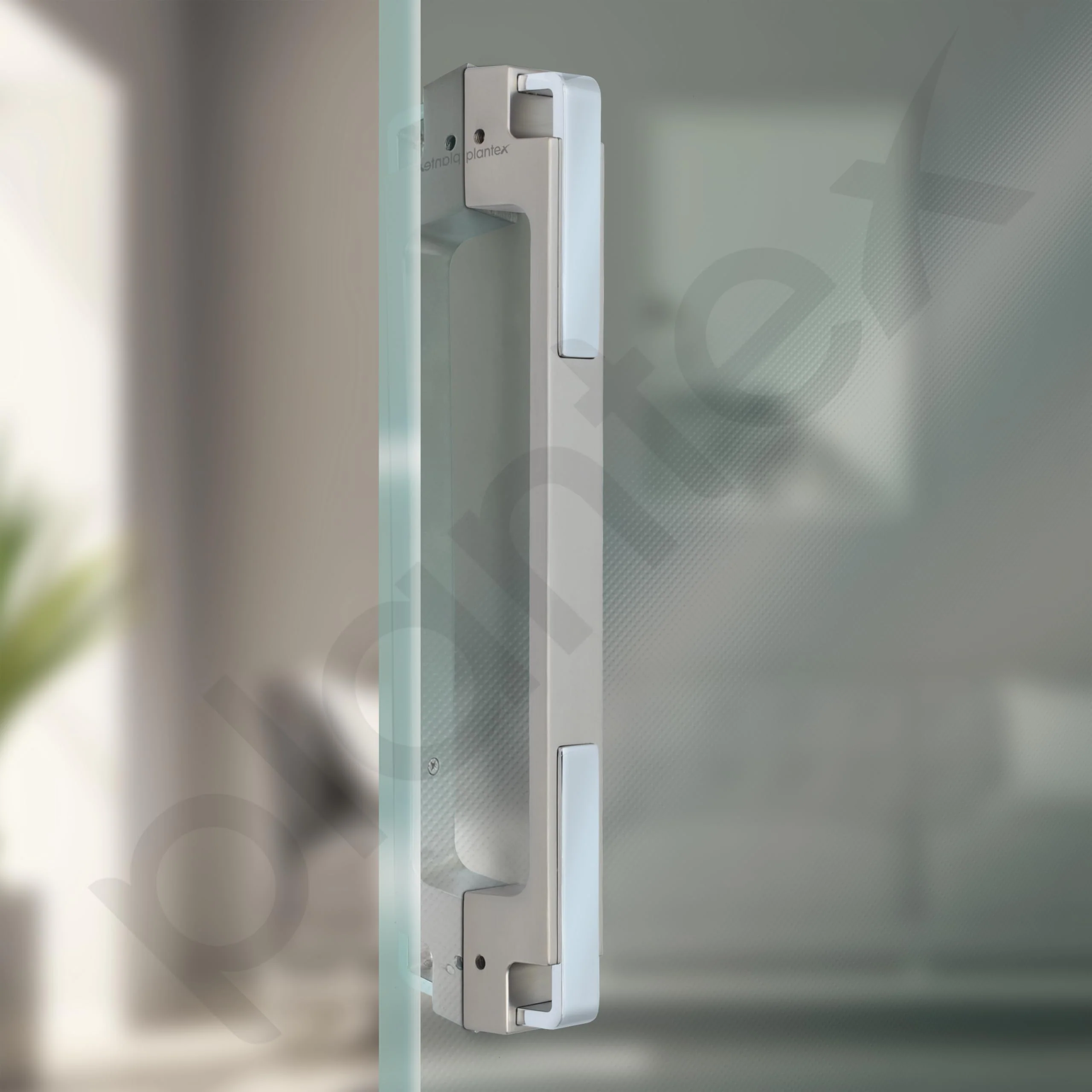 Plantex Door Handle/Main Door Handle/14 inch Pull-Push Handle for Home/Office/Hotel - Pack of 1 (SH-299, Satin White & Chrome) - 3 Years Warranty - Image 5