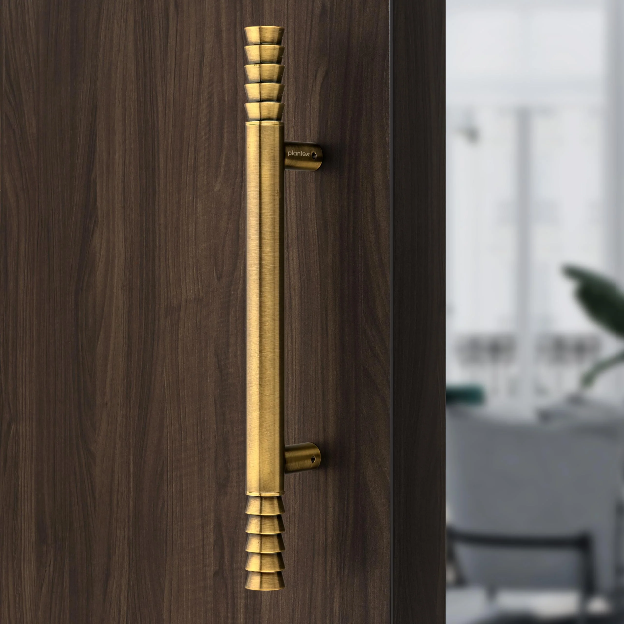 Plantex Door Handle/Stainless Steel 14 inch Main Door Handle/Pull-Push Handle for Home & Hotel/3 Years Warranty Pack of 2 (Brass Antique) - Image 5