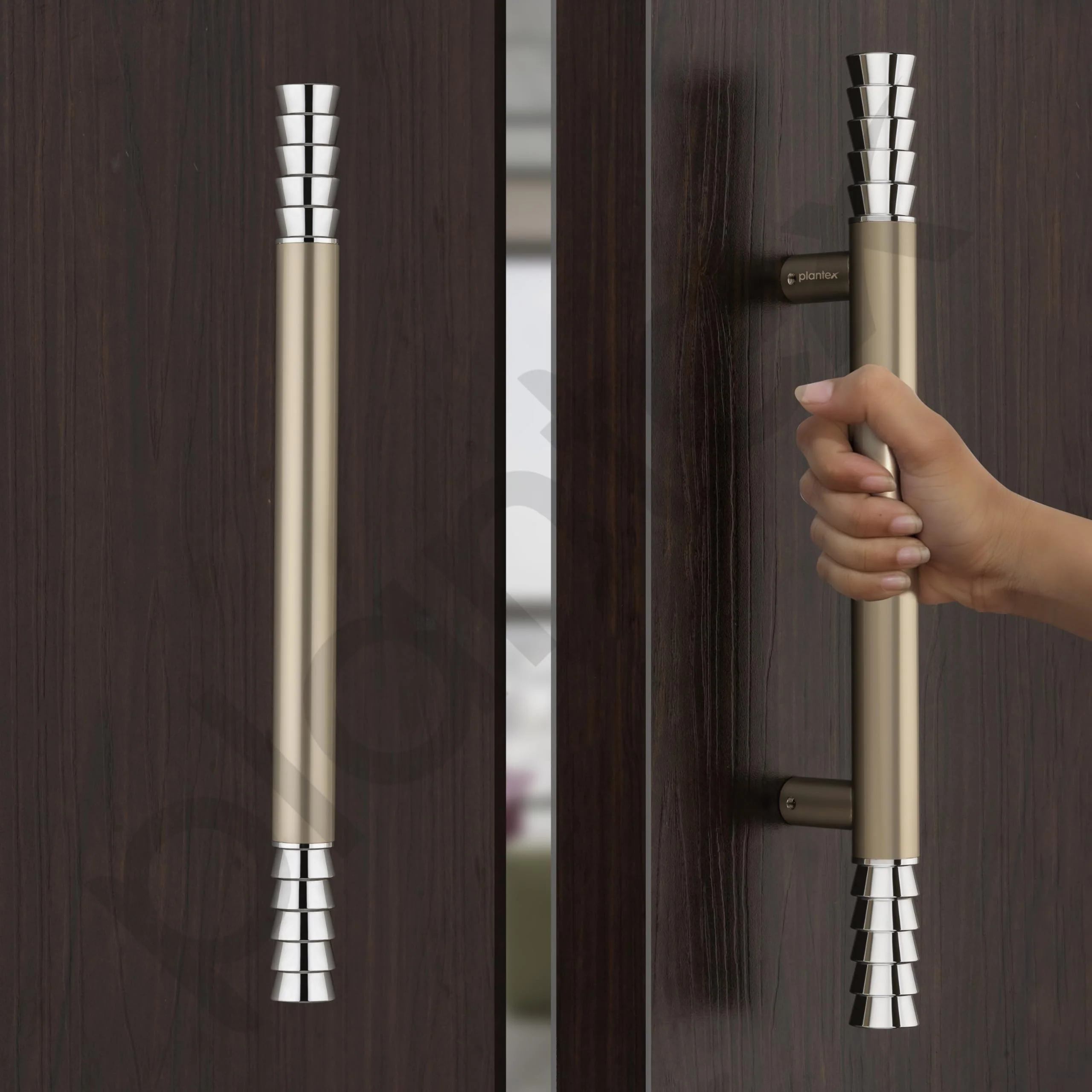Plantex Door Handle/Stainless Steel 14 inch Main Door Handle/Pull-Push Handle for Home & Office/3 Years Warranty Pack of 2 (Satin White) - Image 2