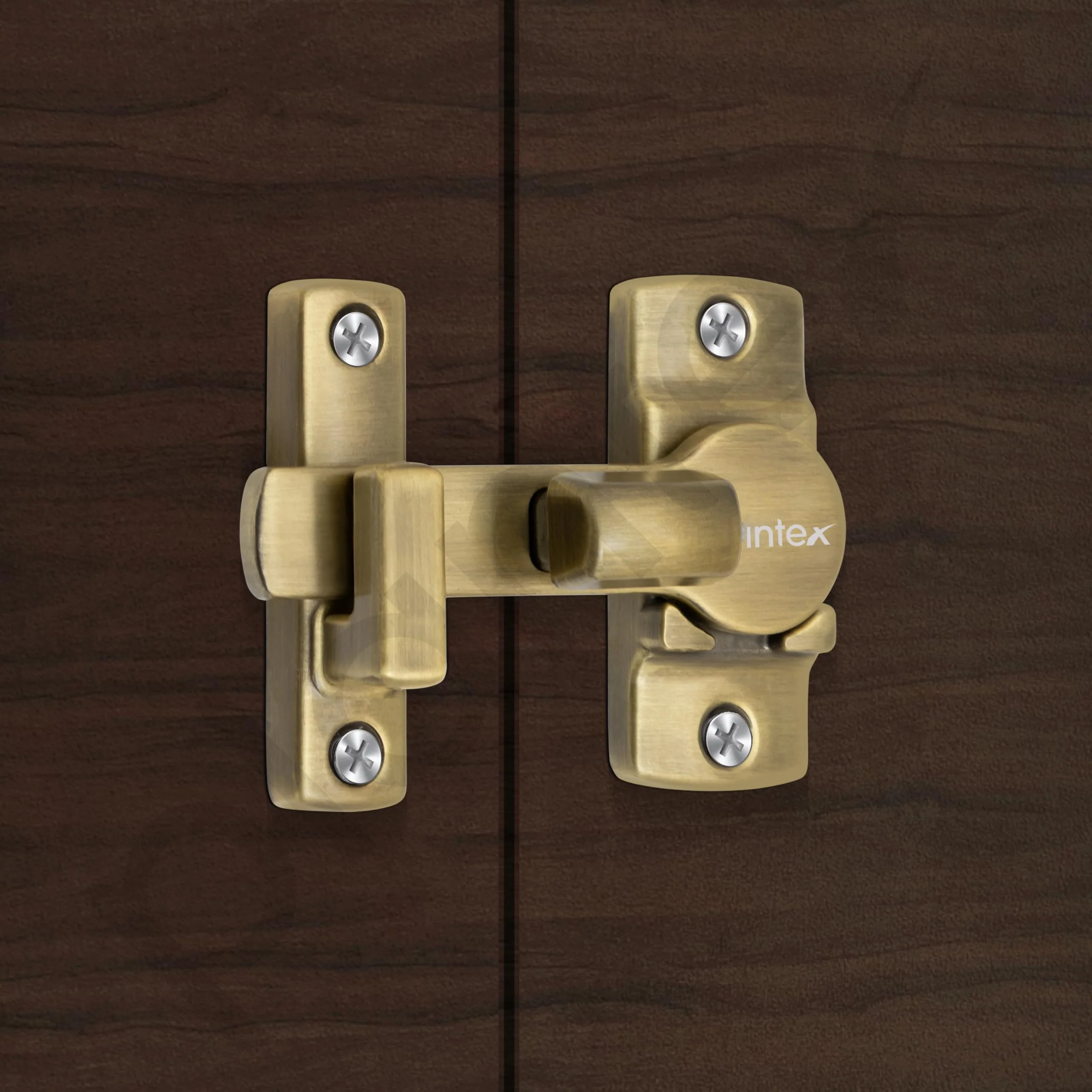 Plantex Door Latch Lock/Door Latch for Bathroom/Bedroom/Balcony/Flip Latch Lock for Door/Chitkani/Baby Latch for Bathroom/Door Stopper - Pack of 2 (Brass Antique) - Image 2