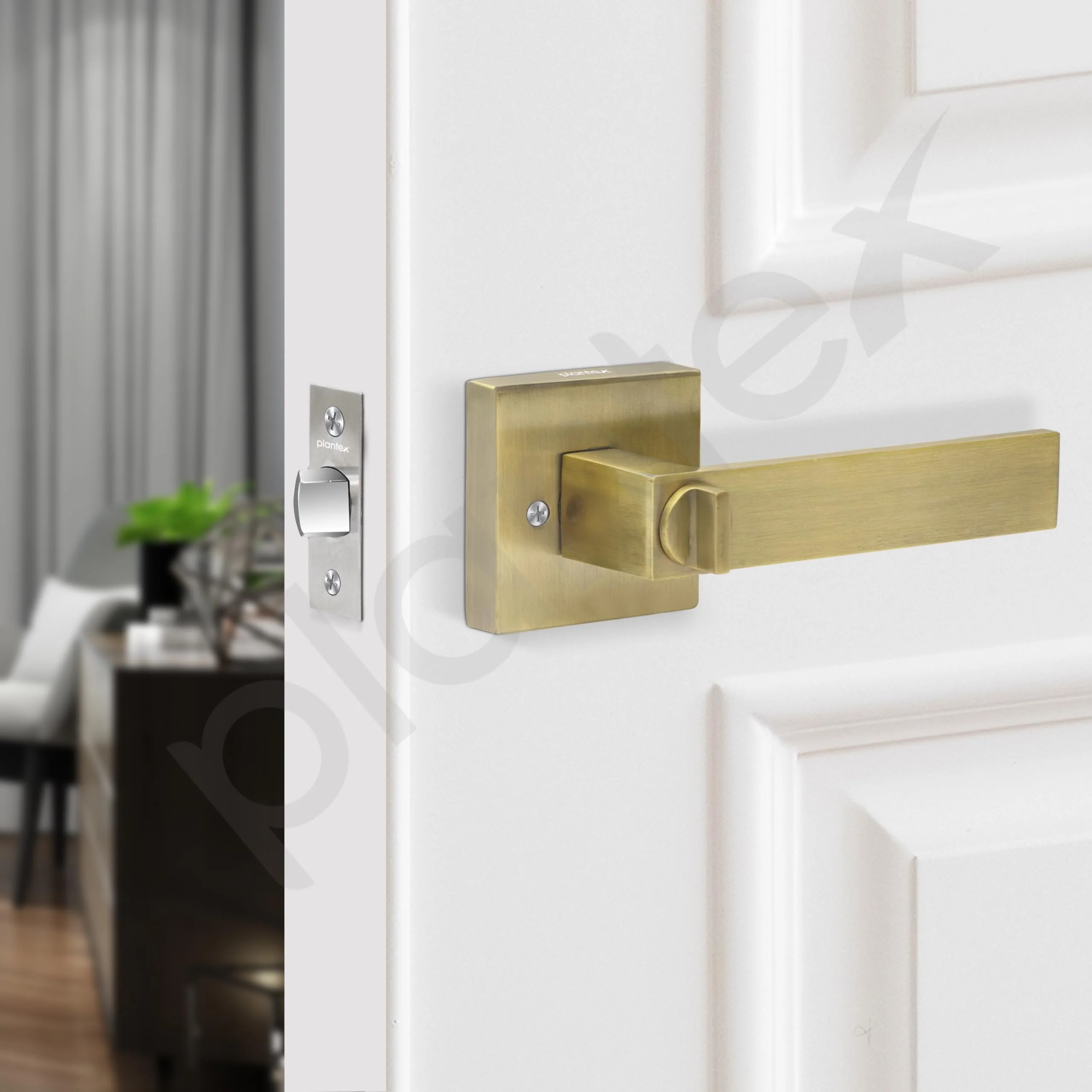 Plantex Door Lock/Heavy Duty Main Door Lock with 3 Key/Mortise Locks for Home/Office/Hotel - (9807-Brass Antique) - Image 7