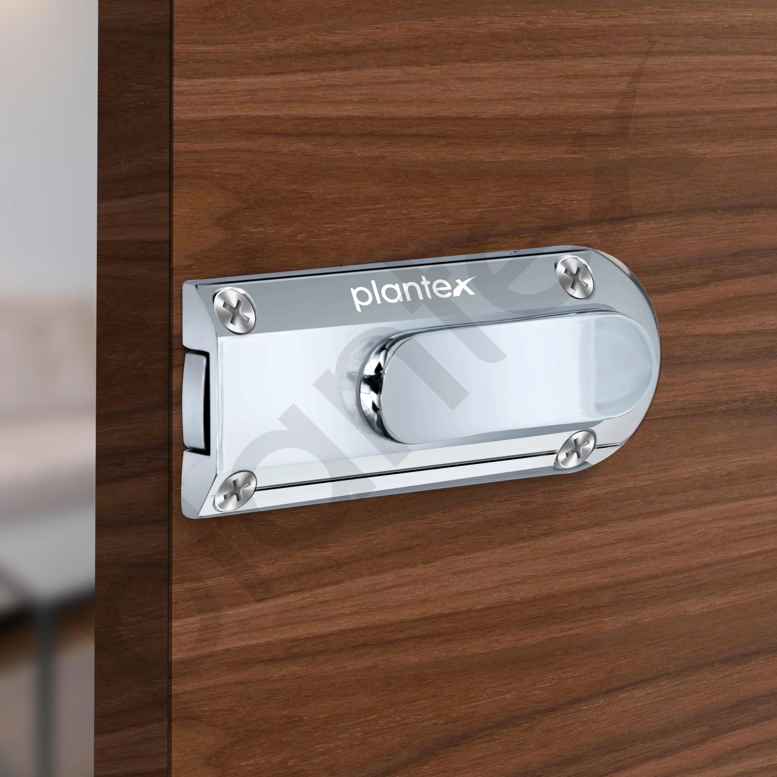 Plantex Door Stopper/Door Latch for Main Door/Baby Latch for Bathroom/Door Lock for Home and Office Doors - Pack of 3 (Chrome) - Image 5