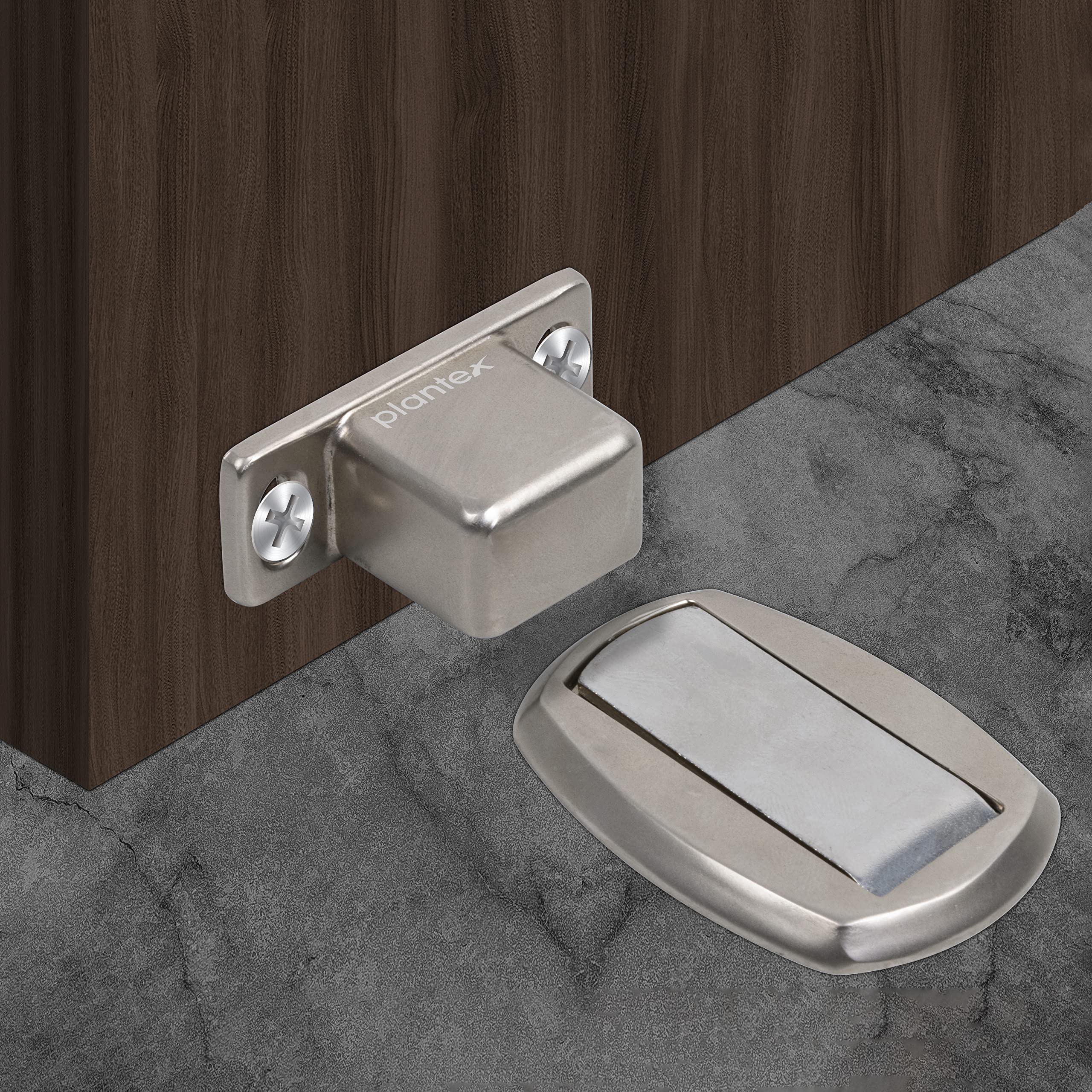 Plantex Door Stopper Magnetic/Door Holder Stopper/Floor Door Stoppers/Stops for Home/Hotel/Office (184 โ Satin) - Image 5