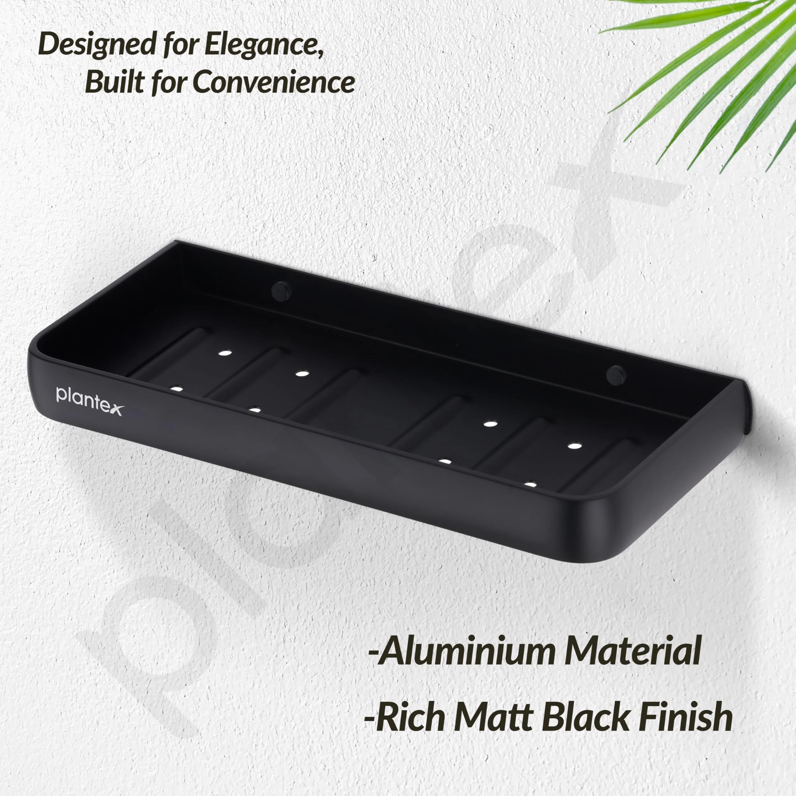 Plantex Double Soap Holder for Bathroom/Dual Soap Case/Soap Stand/Bathroom Accessories - Pack of 1 (1503, Black) - Image 5