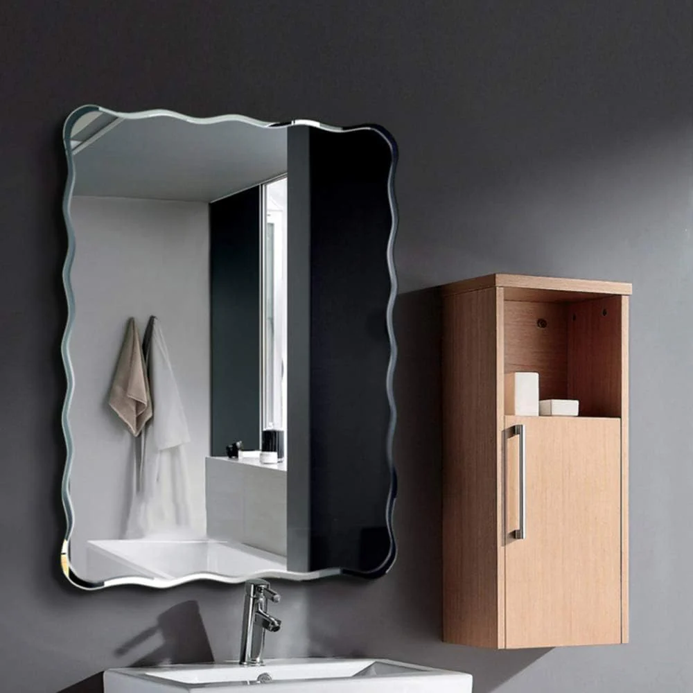 Plantex Frameless Bathroom Mirror/Rectangular Shape Glass for Wall/Mirror for Dressing Room/Living Room/Bedroom/Entryway (18 X 24 Inch) - Image 6